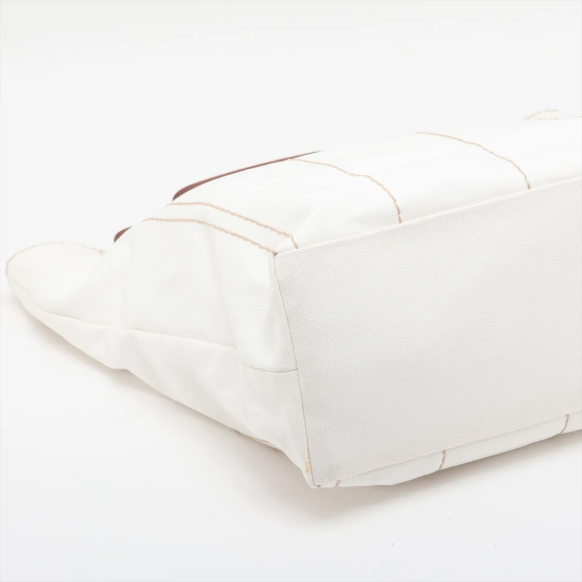 Canapa 1BG349 Canvas 2-Way Handbag White (Unsigned Guarantee Card Included) — view 4