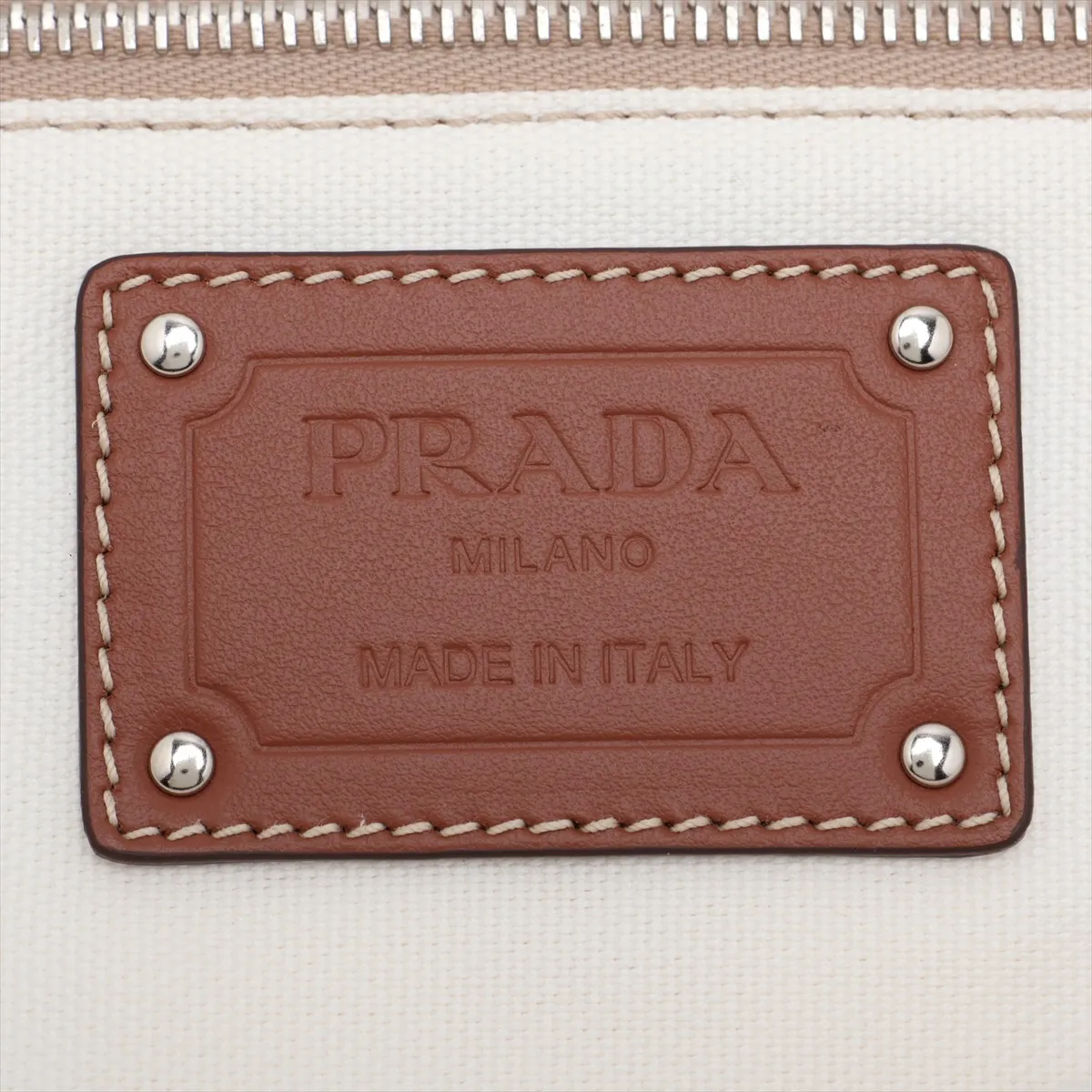 Canapa 1BG349 Canvas 2-Way Handbag White (Unsigned Guarantee Card Included) — view 10