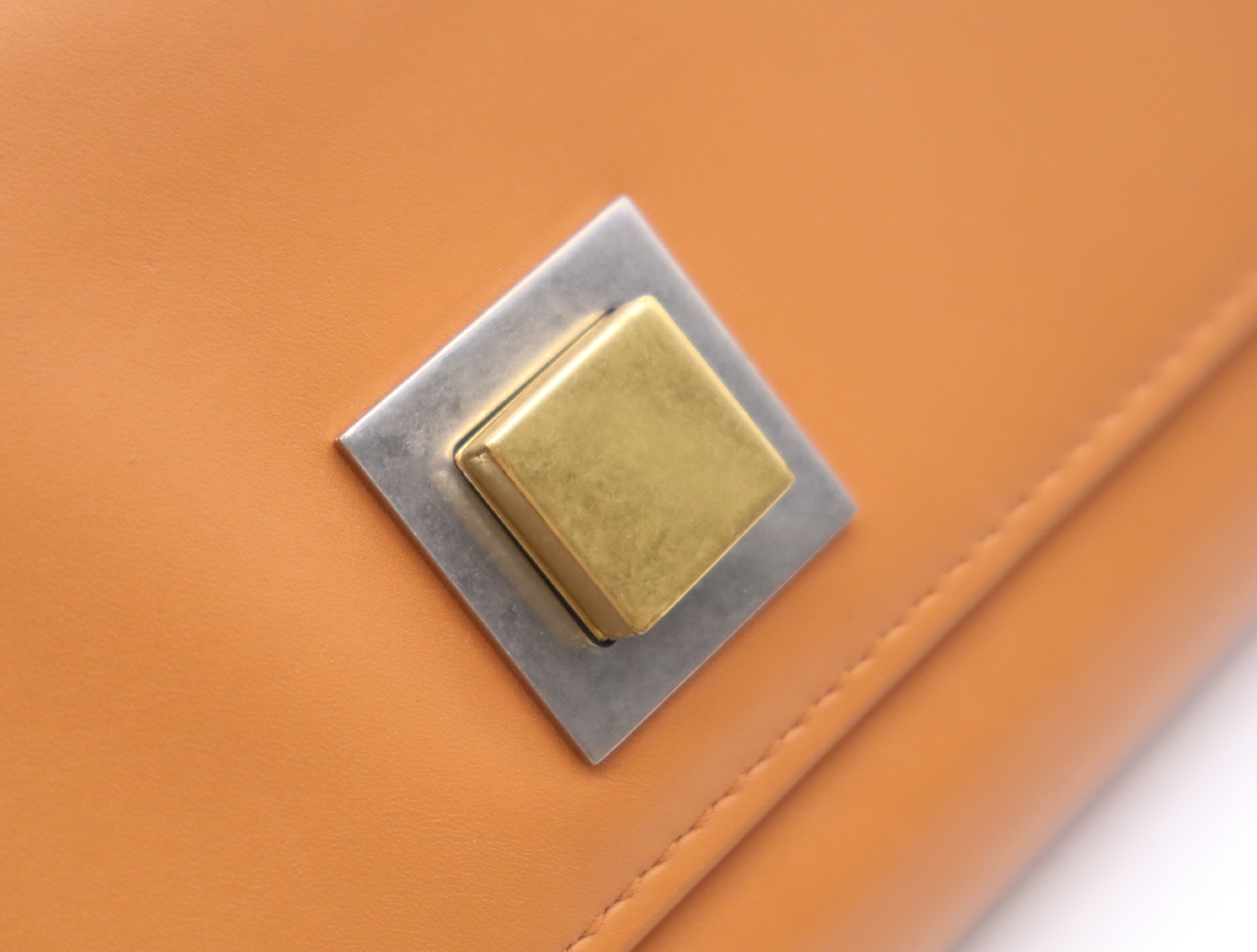 French Calf Continental Long Wallet, Orange, with Box and Dust Bag. — view 10