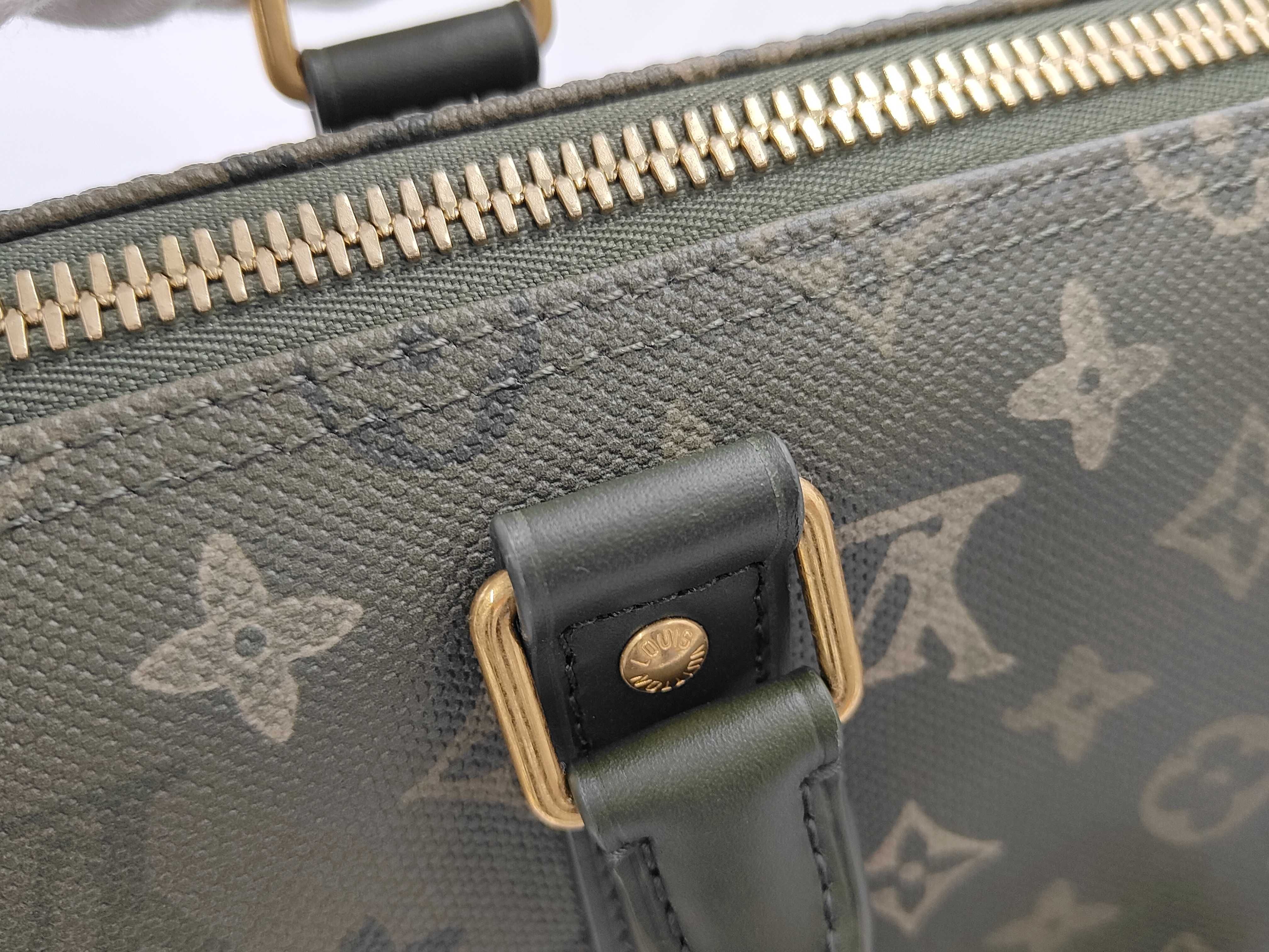 Monogram Surplus Canvas Keepall Bandoulière 50 Boston Bag — view 11