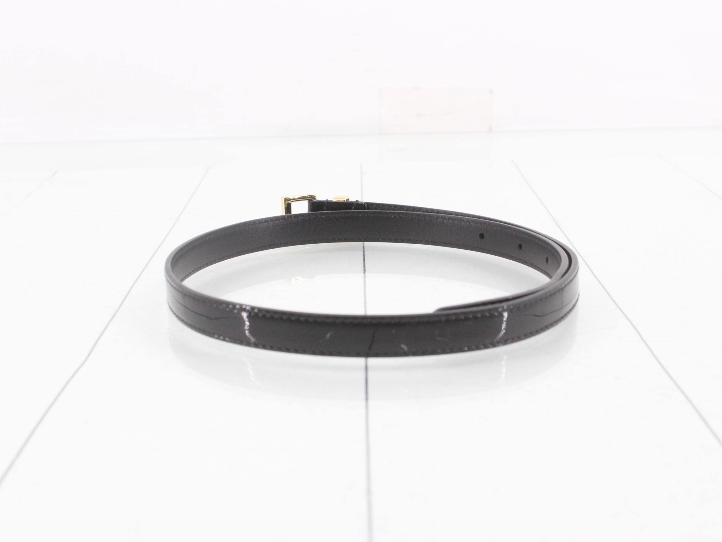 Other lines: Small items, accessories, belts, triangle logo, enamel, black, size 65 — view 2