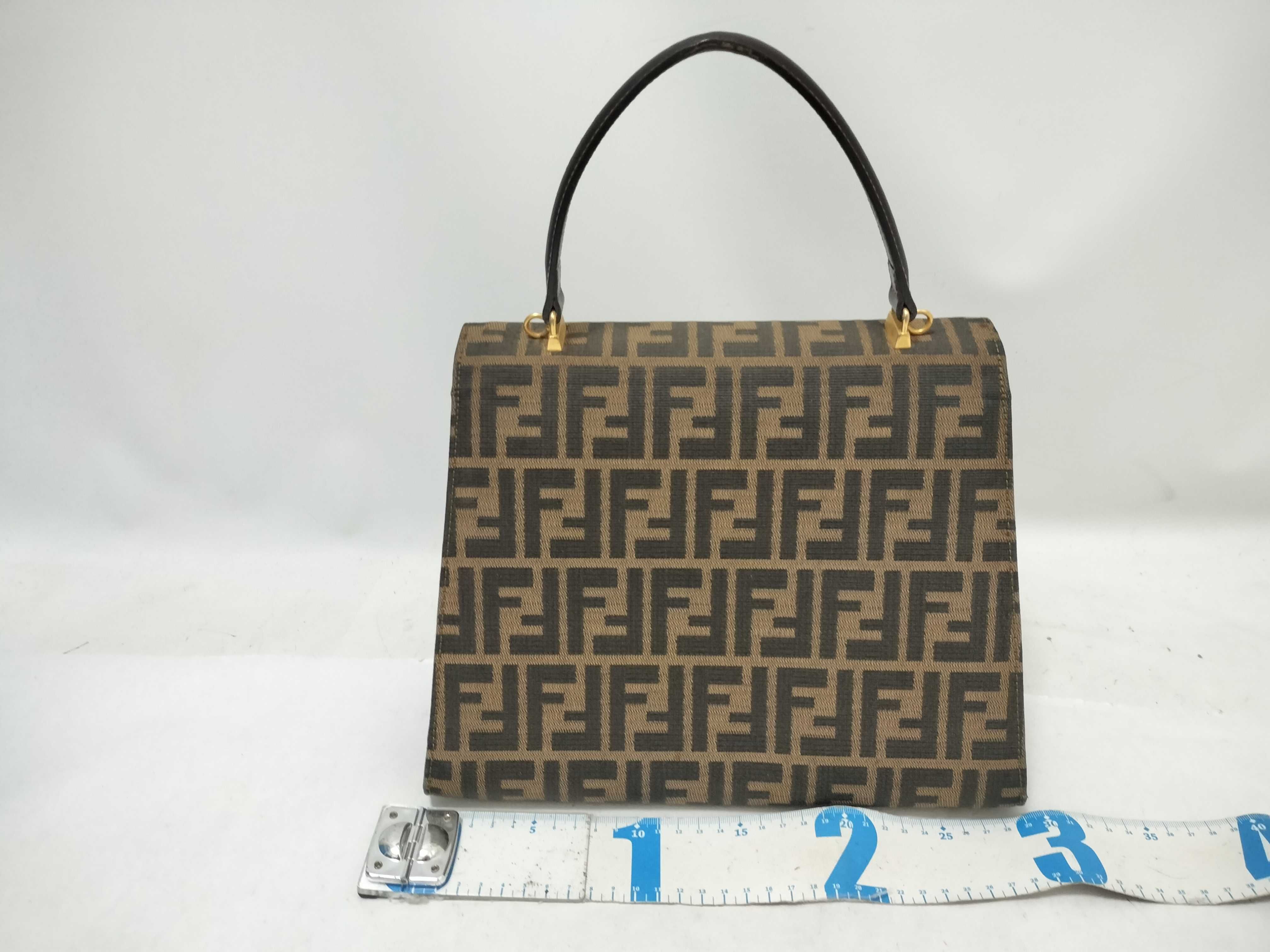 Zucca pattern Zucca top handle locking clasp handbag — view 2