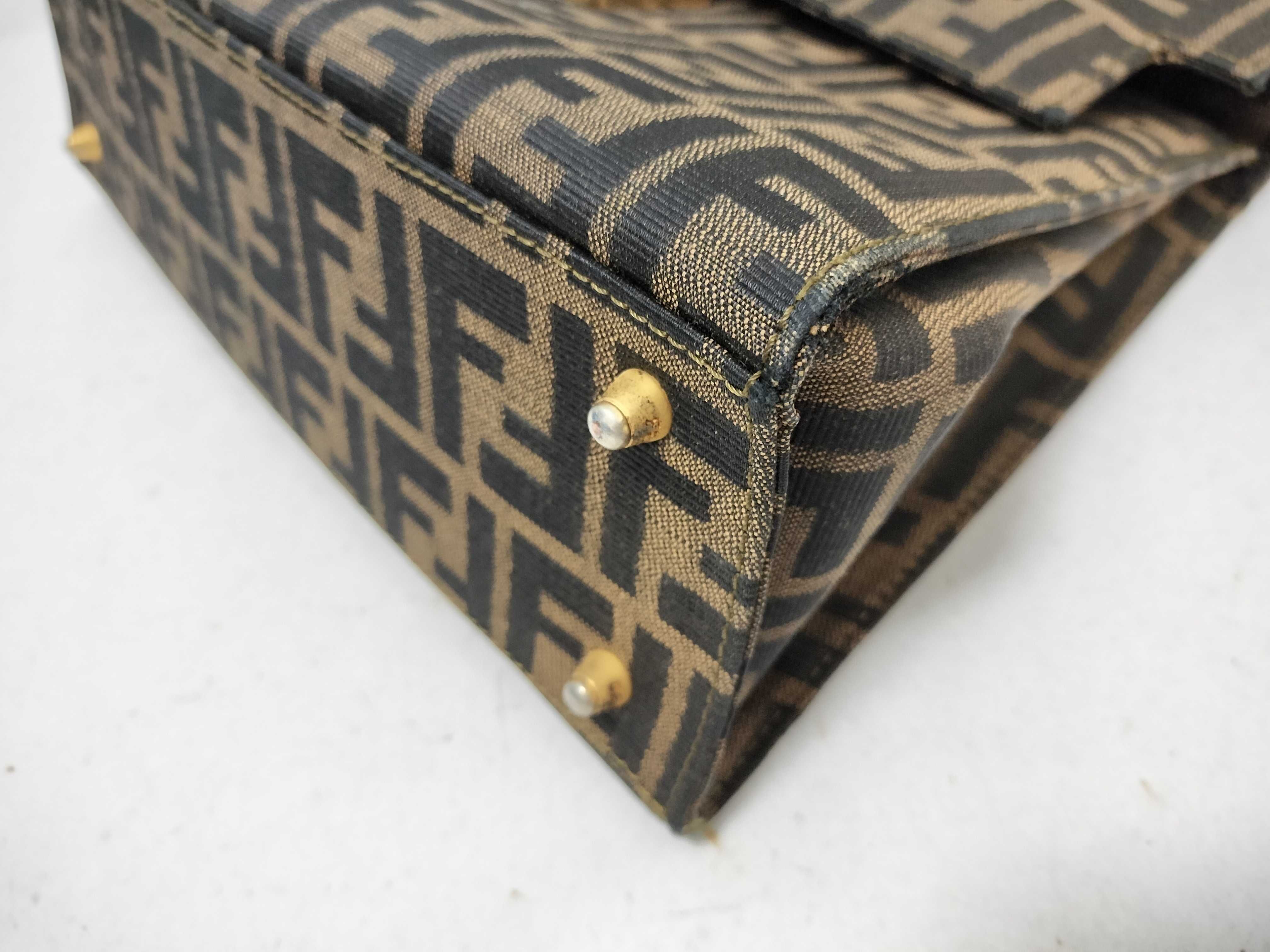 Zucca pattern Zucca top handle locking clasp handbag — view 6