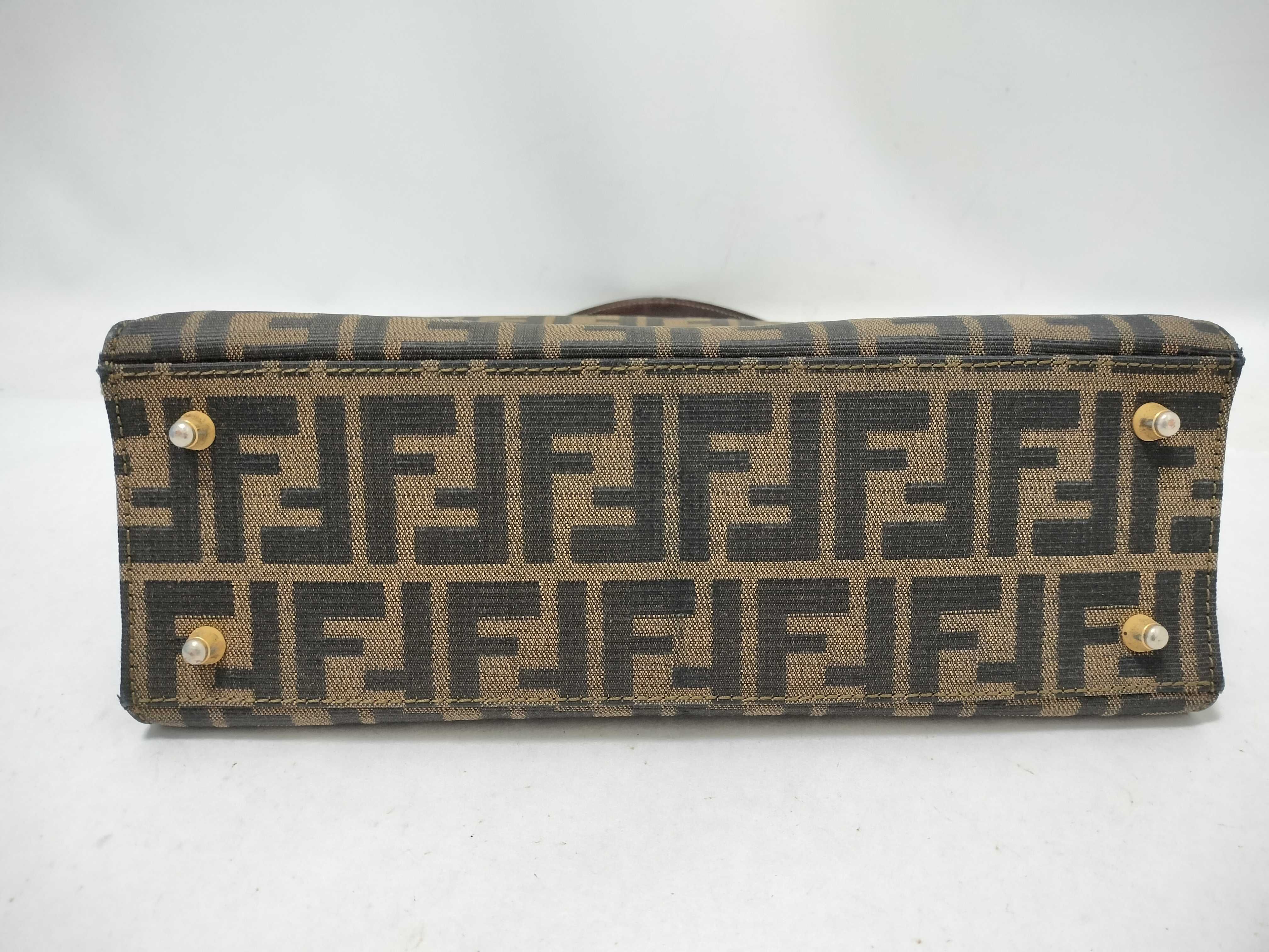 Zucca pattern Zucca top handle locking clasp handbag — view 7