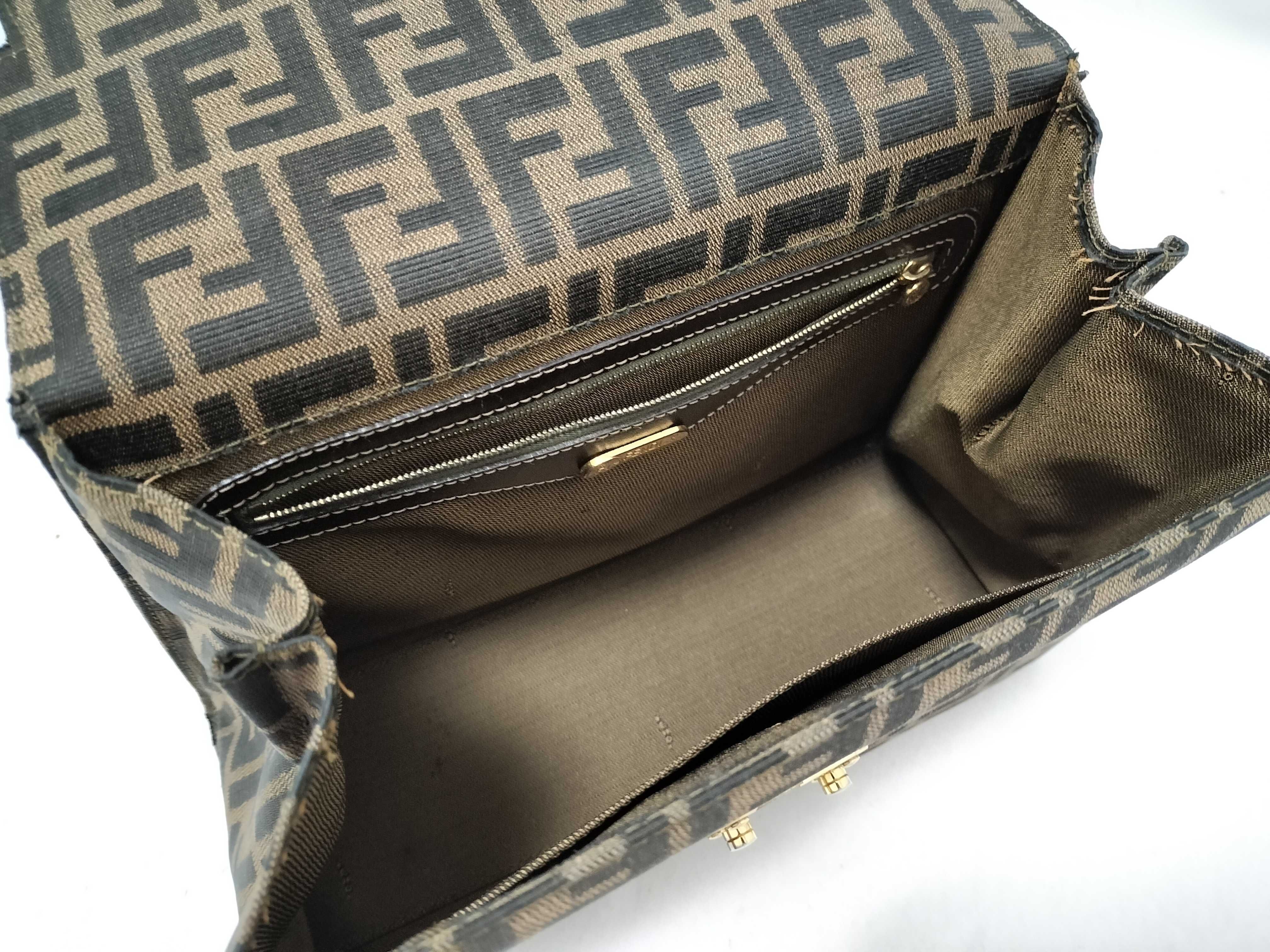 Zucca pattern Zucca top handle locking clasp handbag — view 10