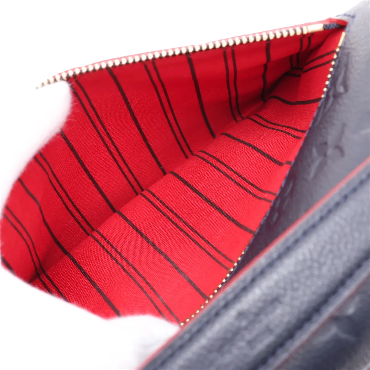 Monogram Empreinte Pochette Métis MM M44071 GI4129 Navy x Red (RFID detected) — view 11