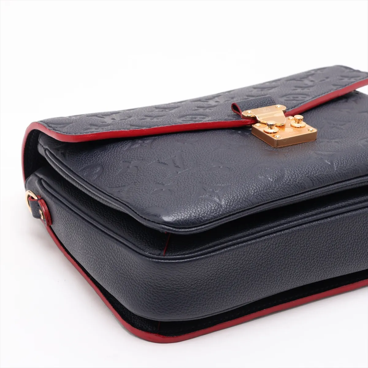 Monogram Empreinte Pochette Métis MM M44071 GI4129 Navy x Red (RFID detected) — view 4