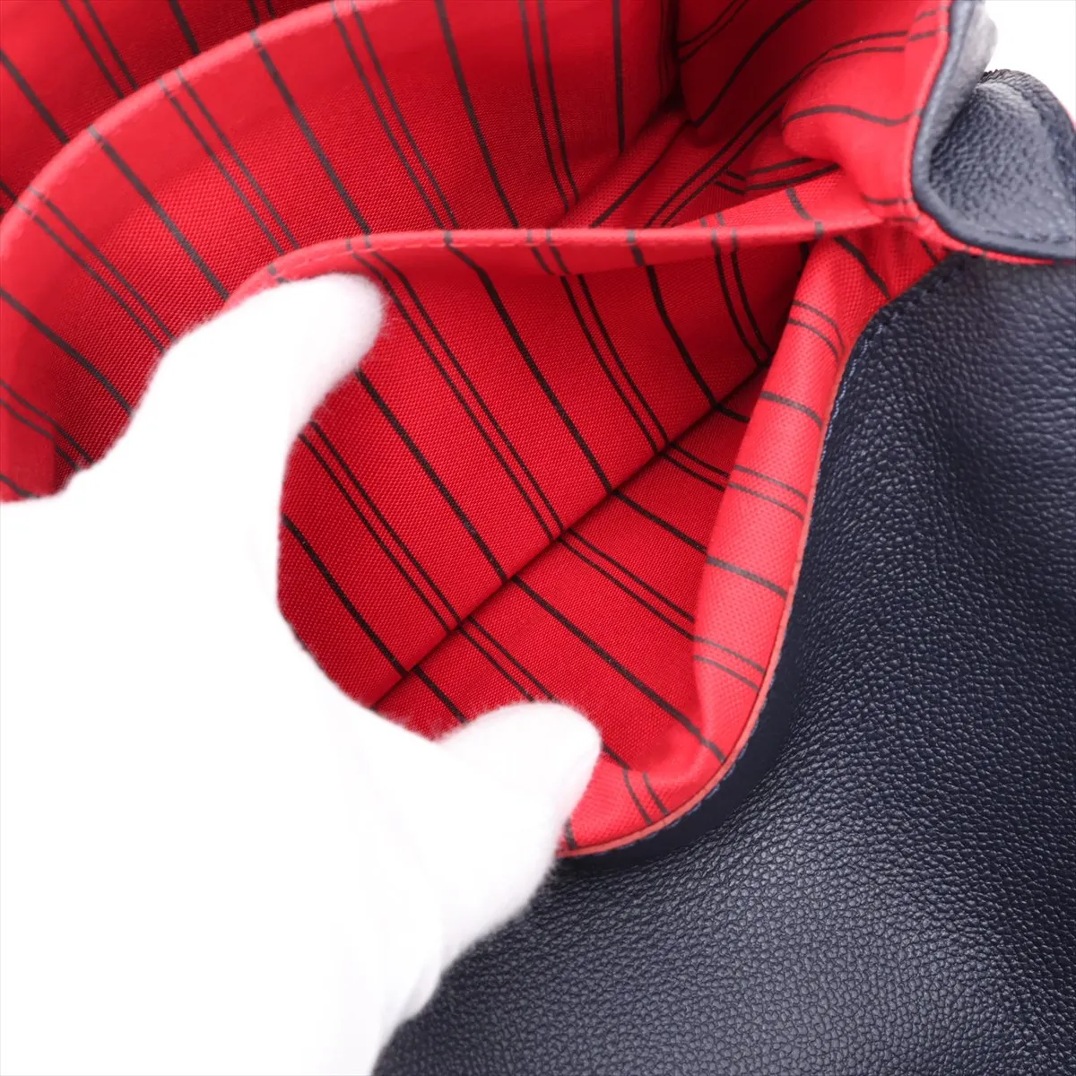 Monogram Empreinte Pochette Métis MM M44071 GI4129 Navy x Red (RFID detected) — view 10