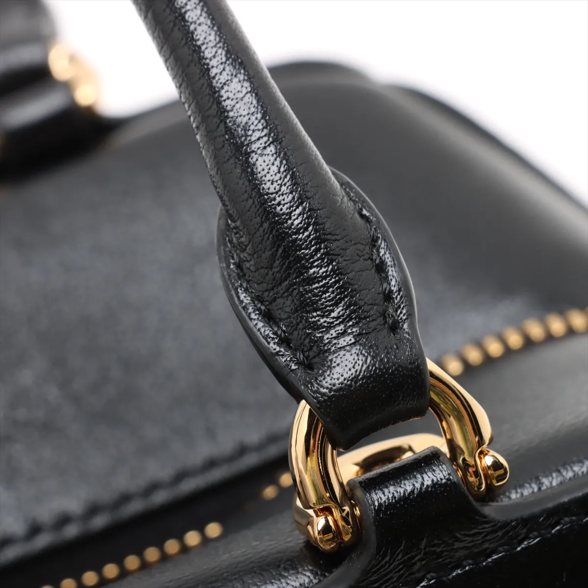 Antigona Cube Leather Handbag, Black — view 11