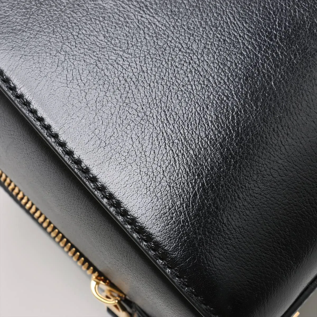 Antigona Cube Leather Handbag, Black — view 14