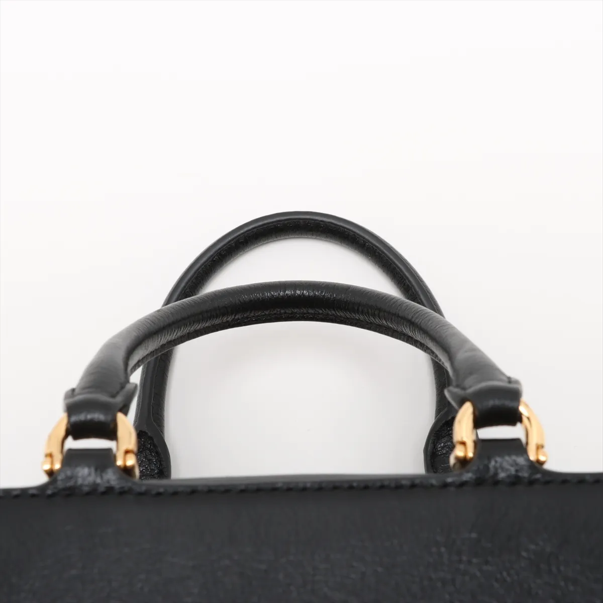 Antigona Cube Leather Handbag, Black — view 6