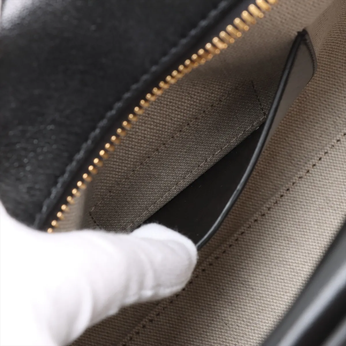 Antigona Cube Leather Handbag, Black — view 9