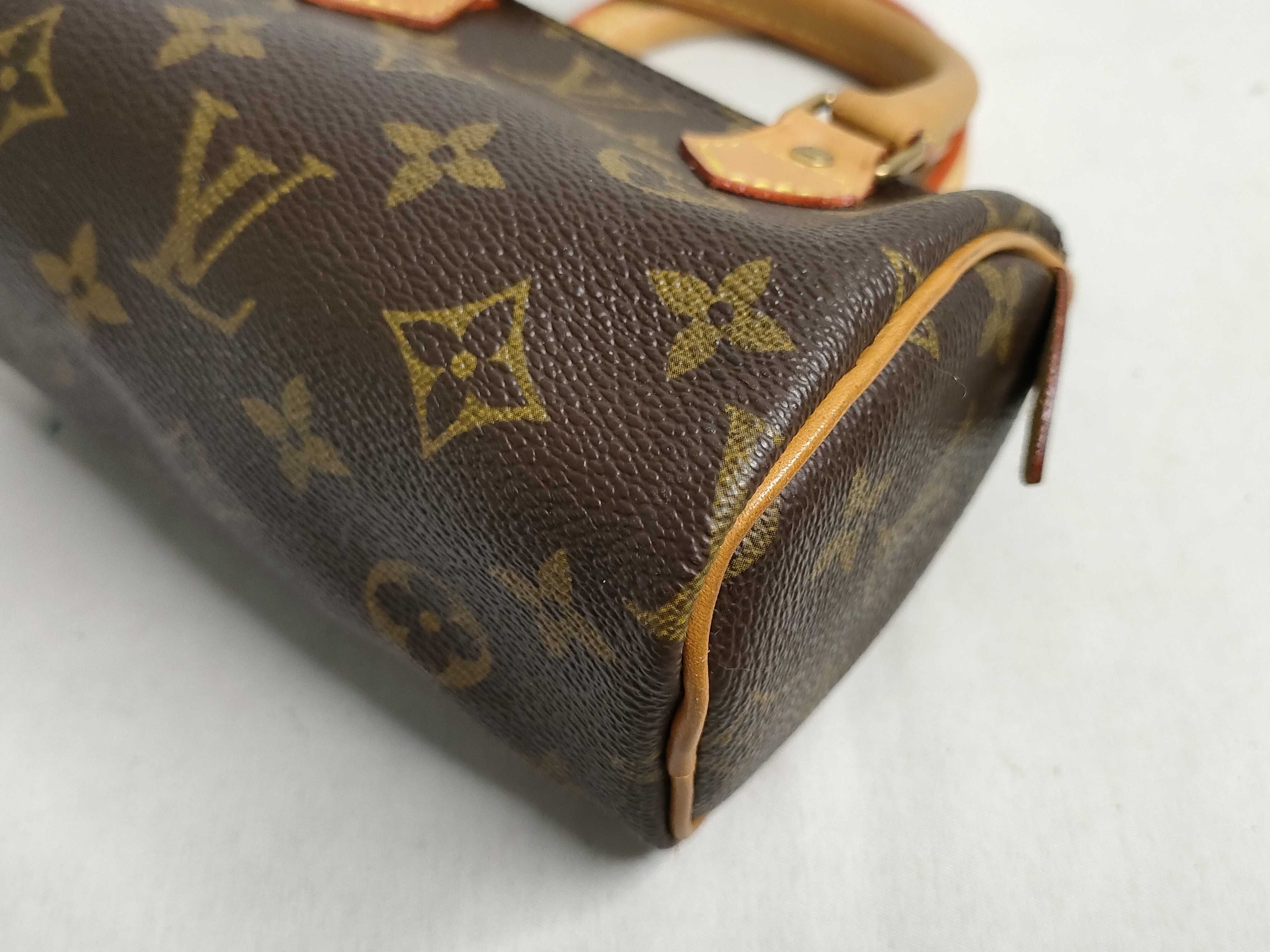 Monogram Louis Vuitton Monogram Mini Speedy M41534 Old Model Fabric Tag Boston Bag Handbag — view 6
