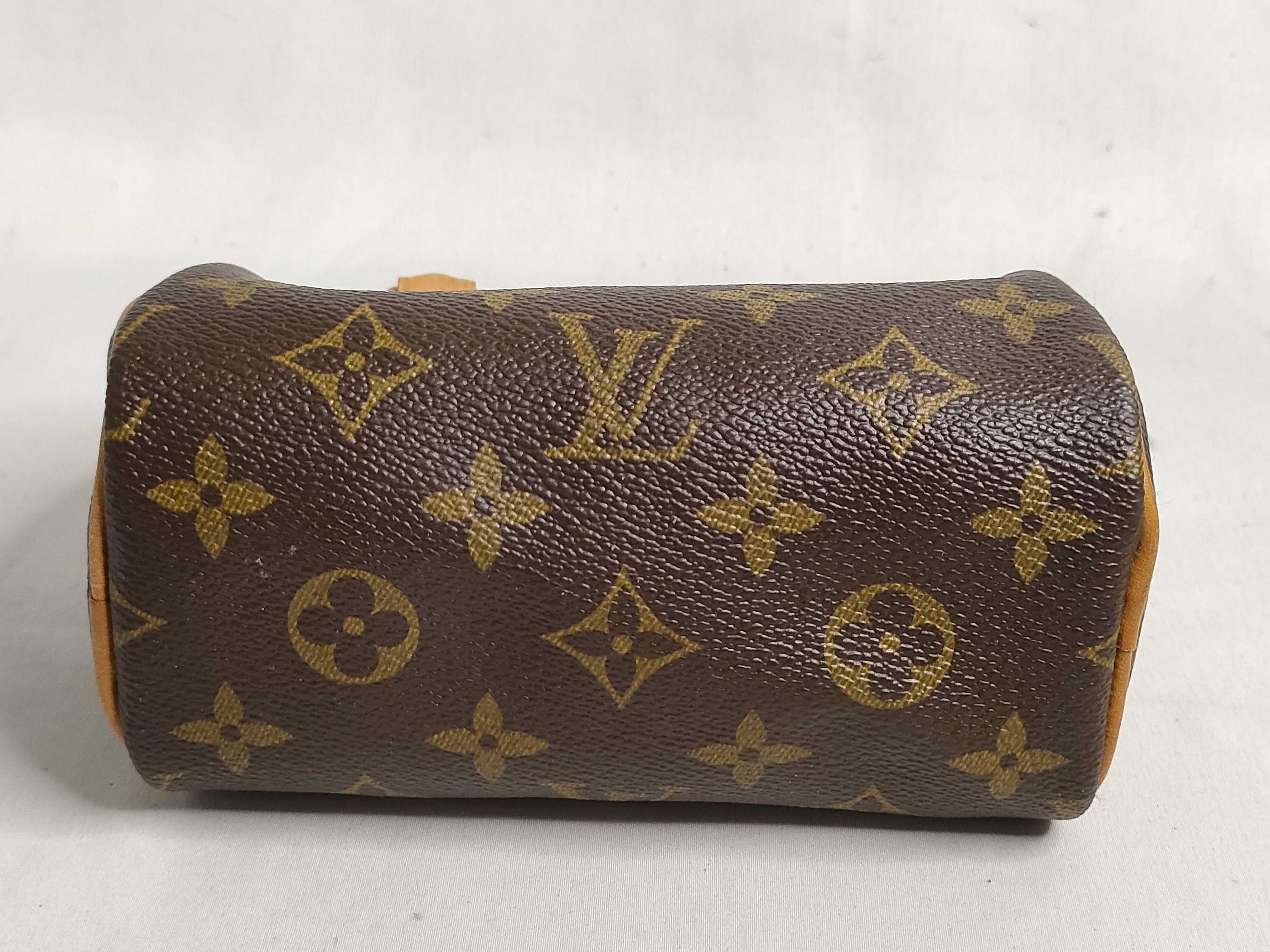 Monogram Louis Vuitton Monogram Mini Speedy M41534 Old Model Fabric Tag Boston Bag Handbag — view 7