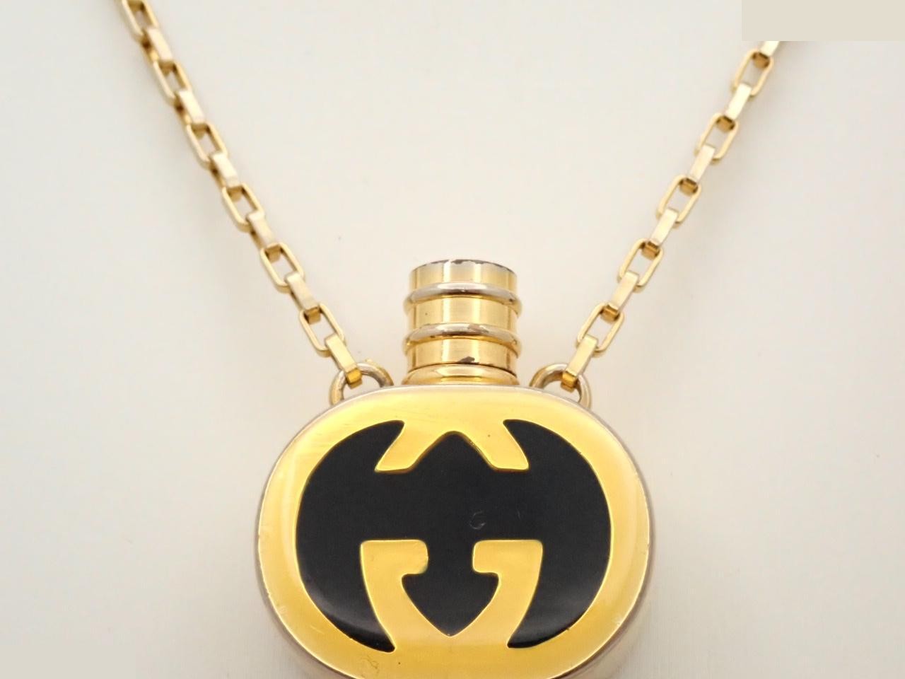 Perfume bottle necklace, chain approximately 76cm — view 2