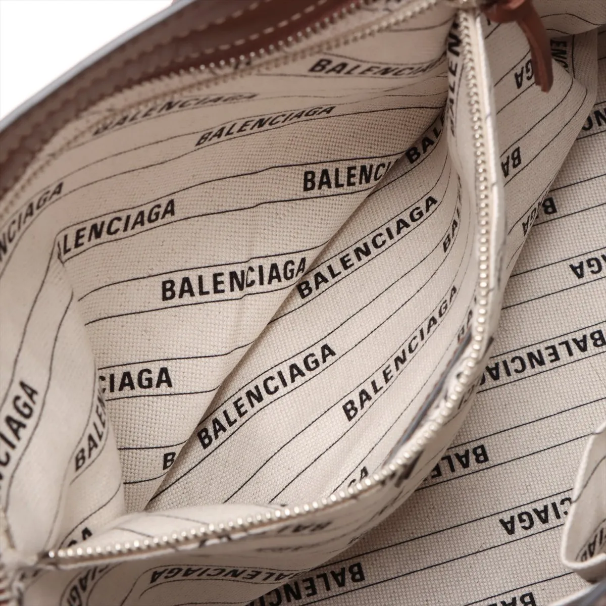 x Balenciaga GG Canvas The Hacker Project Canvas x Leather 2WAY Handbag Brown 681695 With Mirror — view 9