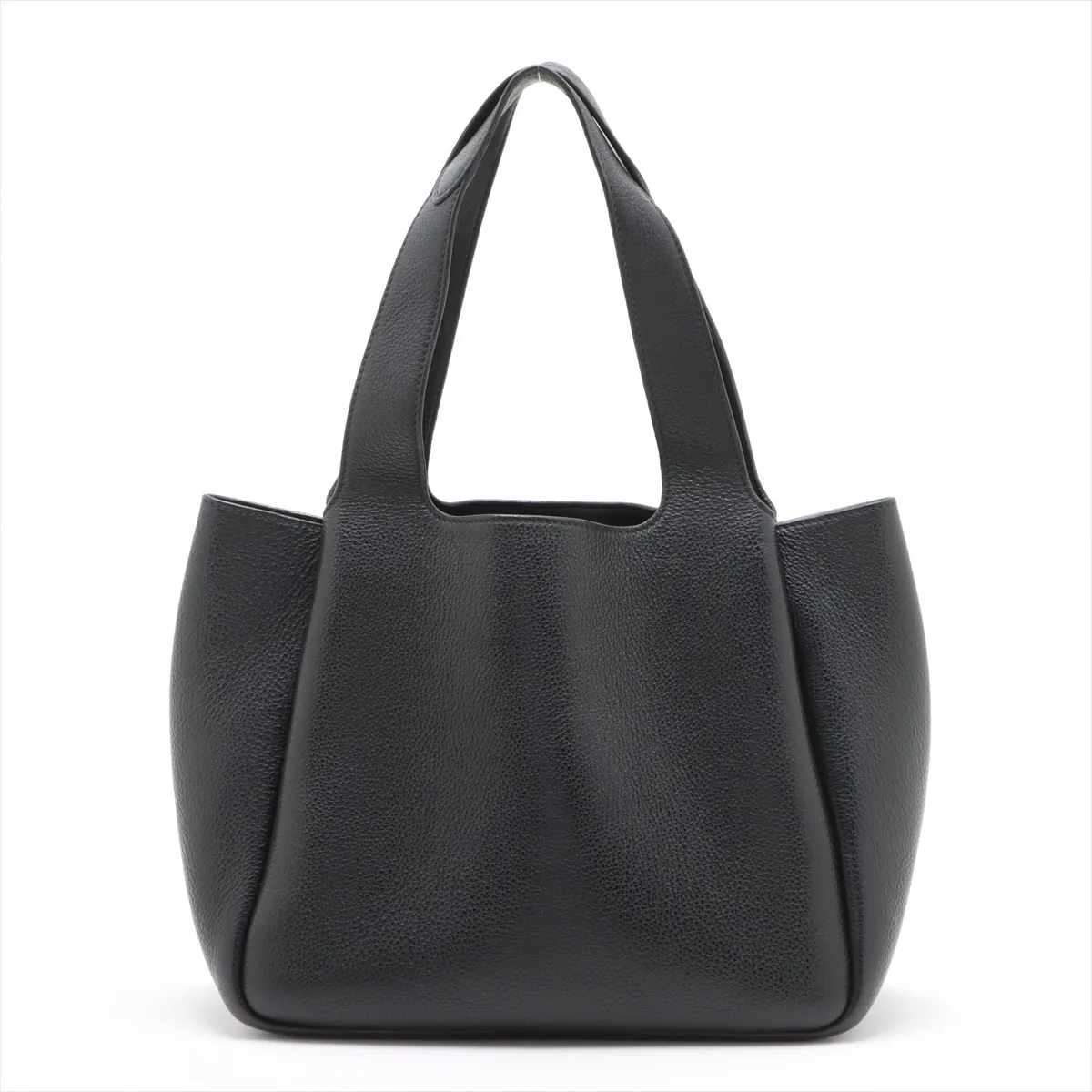 Vitello Dino Leather Handbag Black — view 2