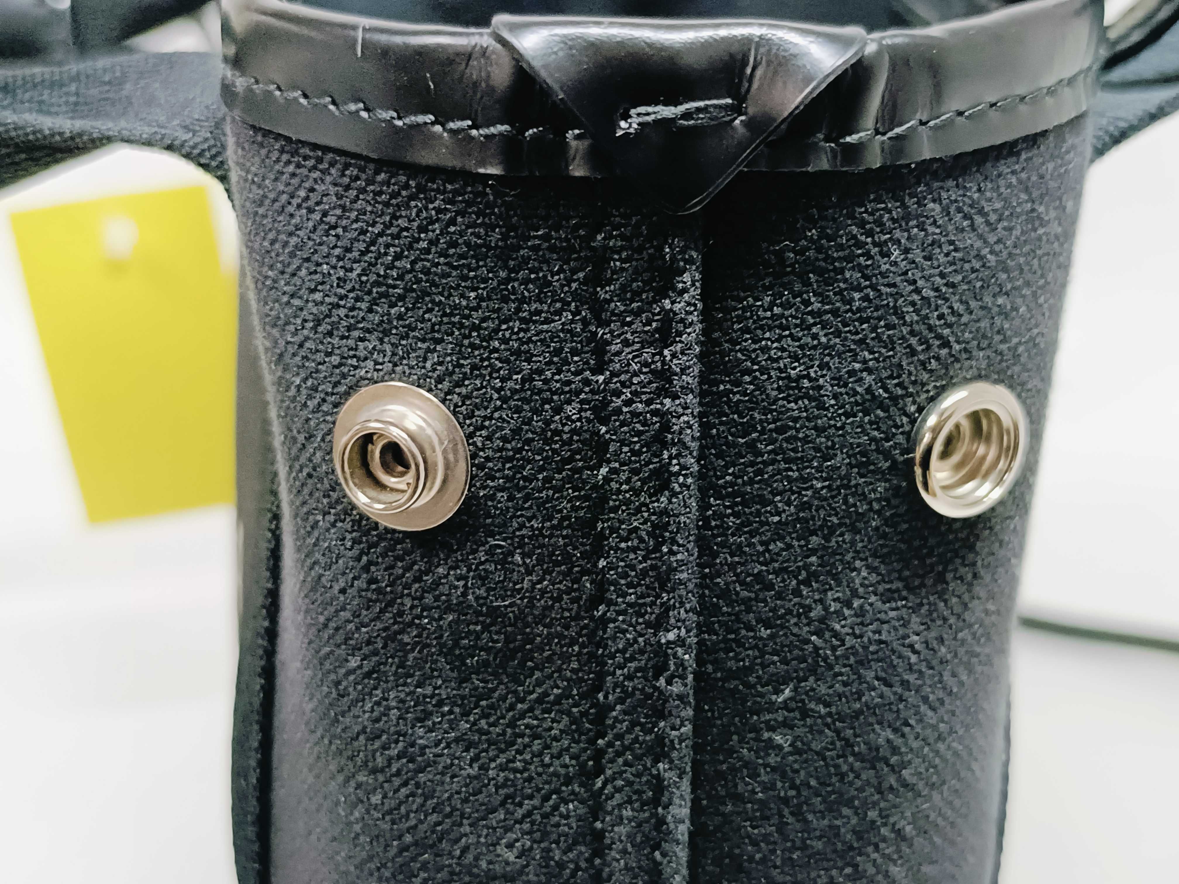 Canvas x Leather 2-Way Navy Cabas XS Handbag — view 12