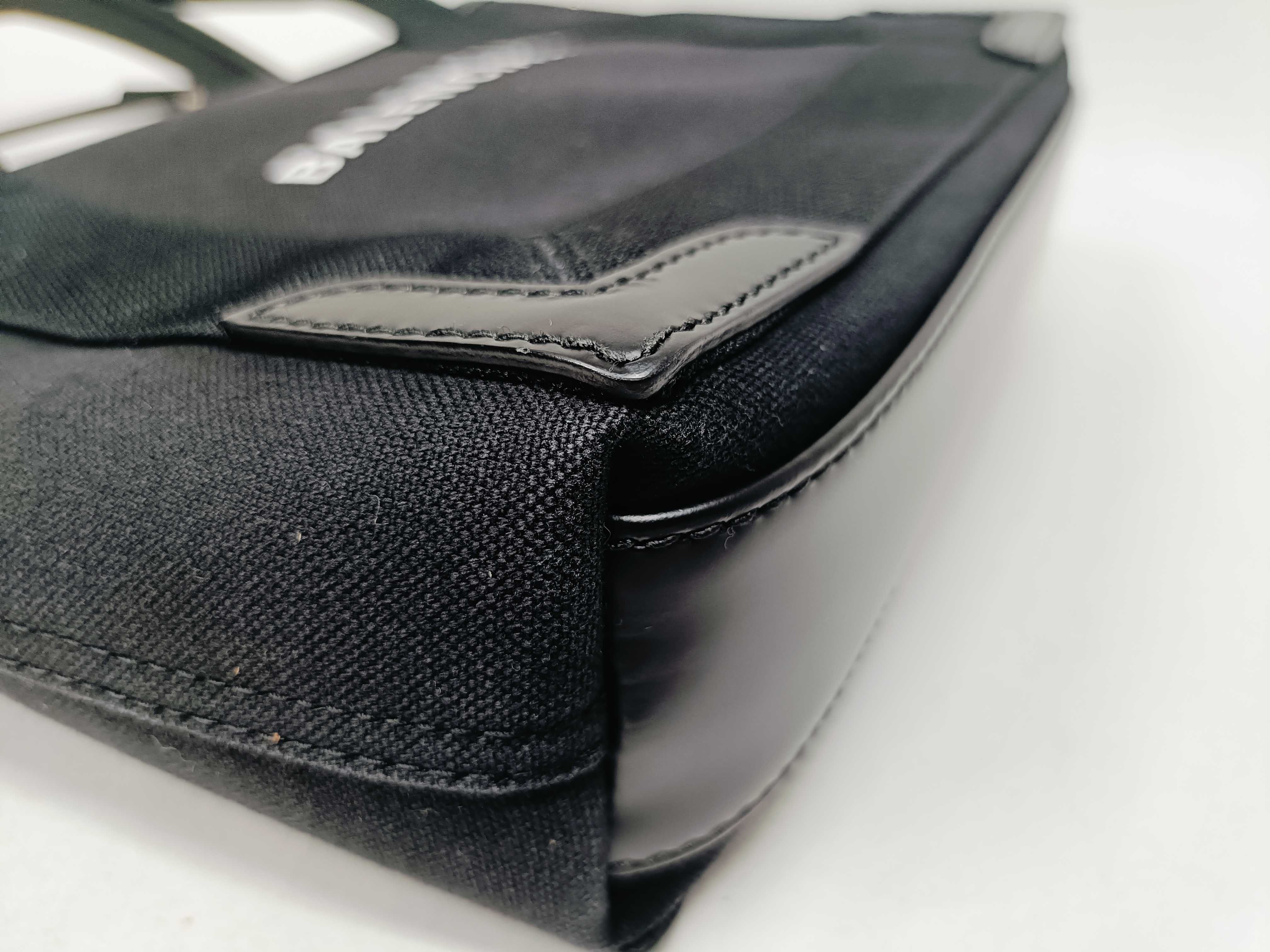 Canvas x Leather 2-Way Navy Cabas XS Handbag — view 6