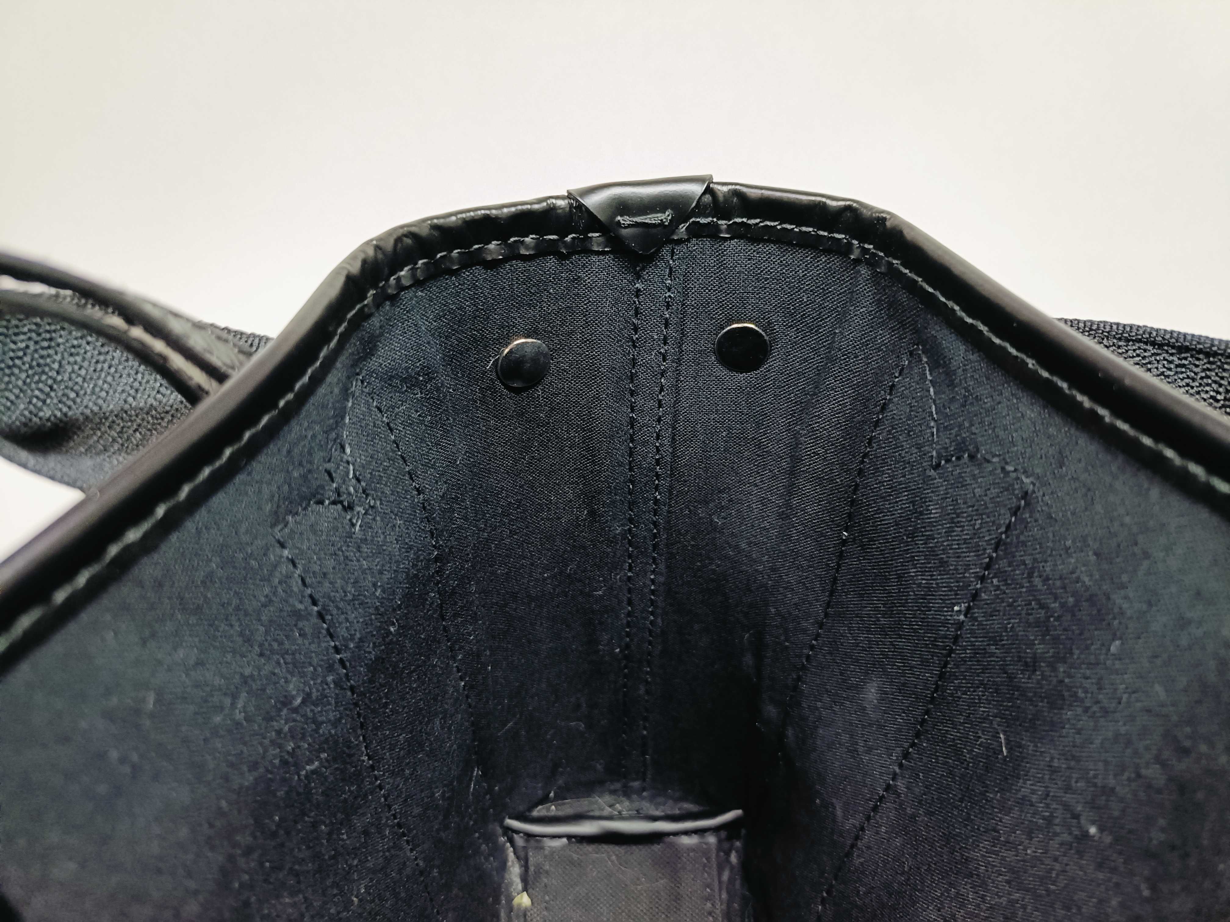 Canvas x Leather 2-Way Navy Cabas XS Handbag — view 8