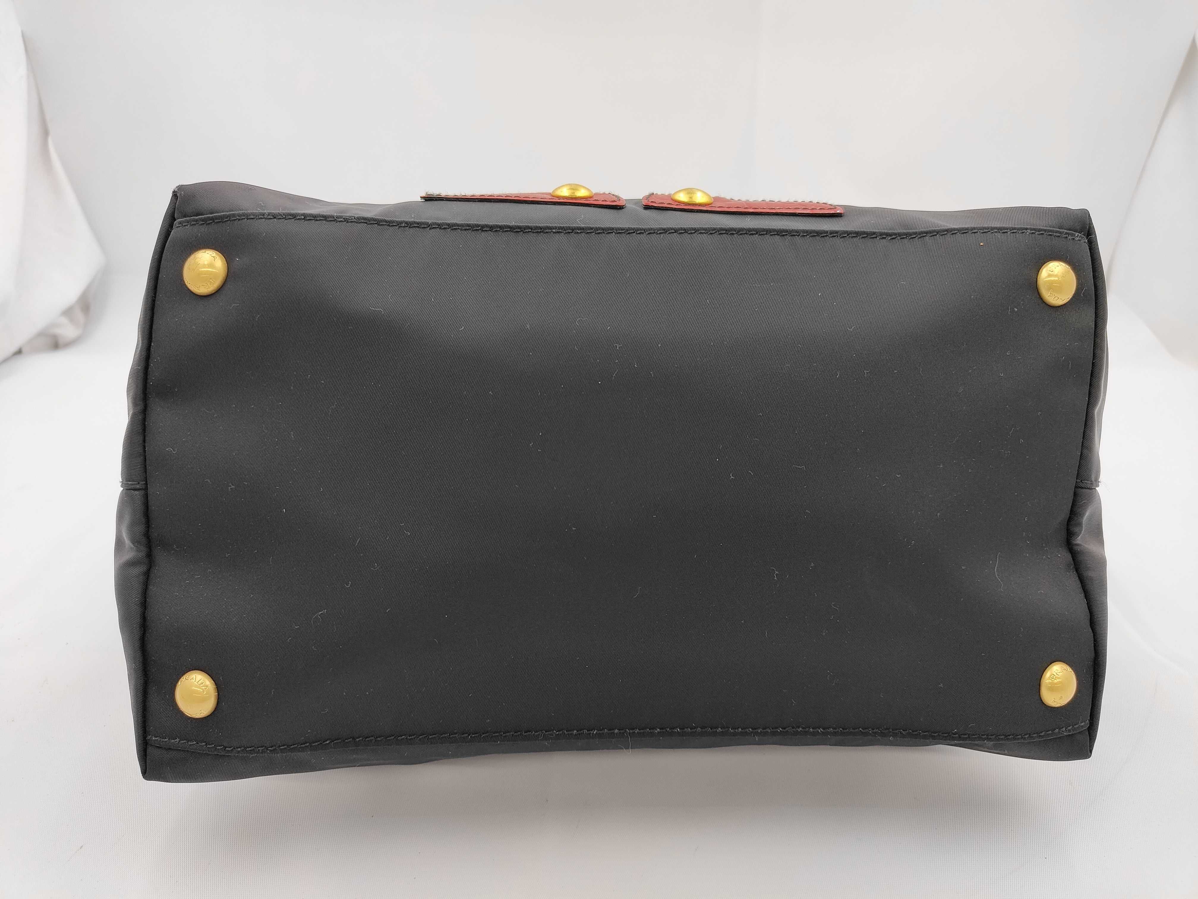 Nylon Black Robot Handbag with Shoulder Strap — view 5