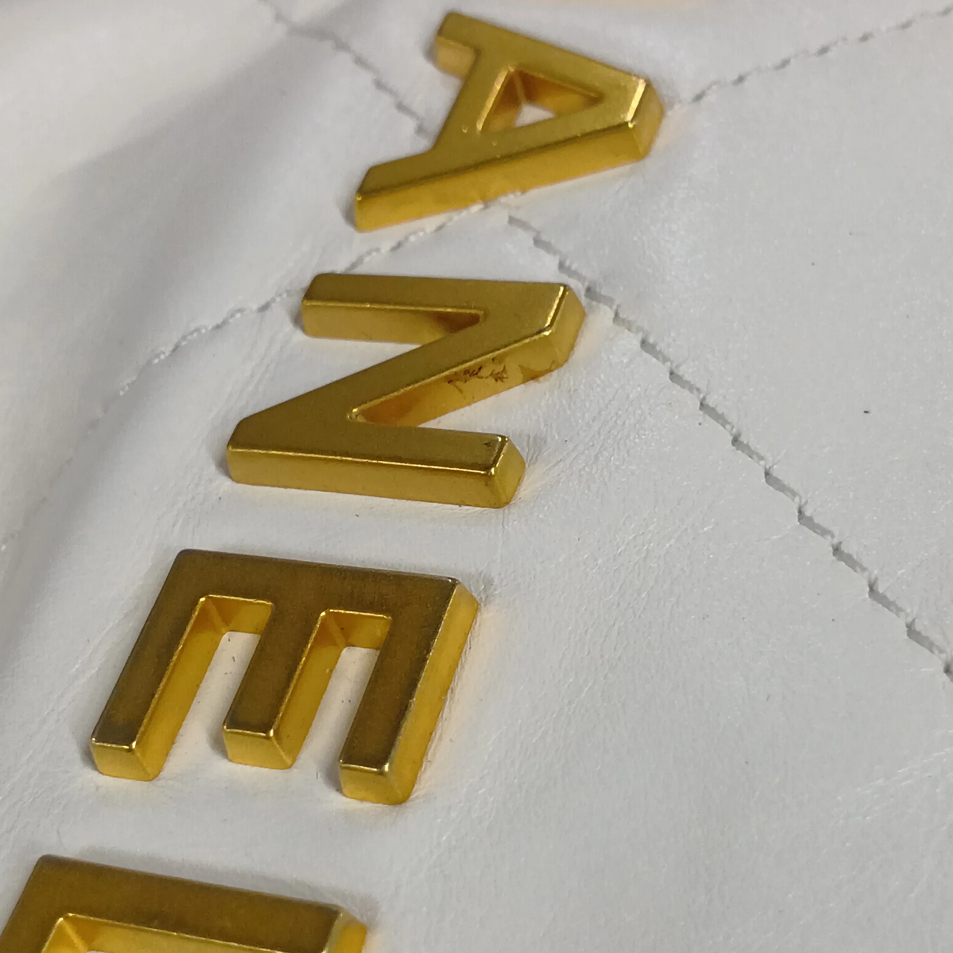 22 Mini Shiny Calfskin Chain Shoulder Bag White Gold Hardware GJ470U9H Random Plate AS3980 — view 13