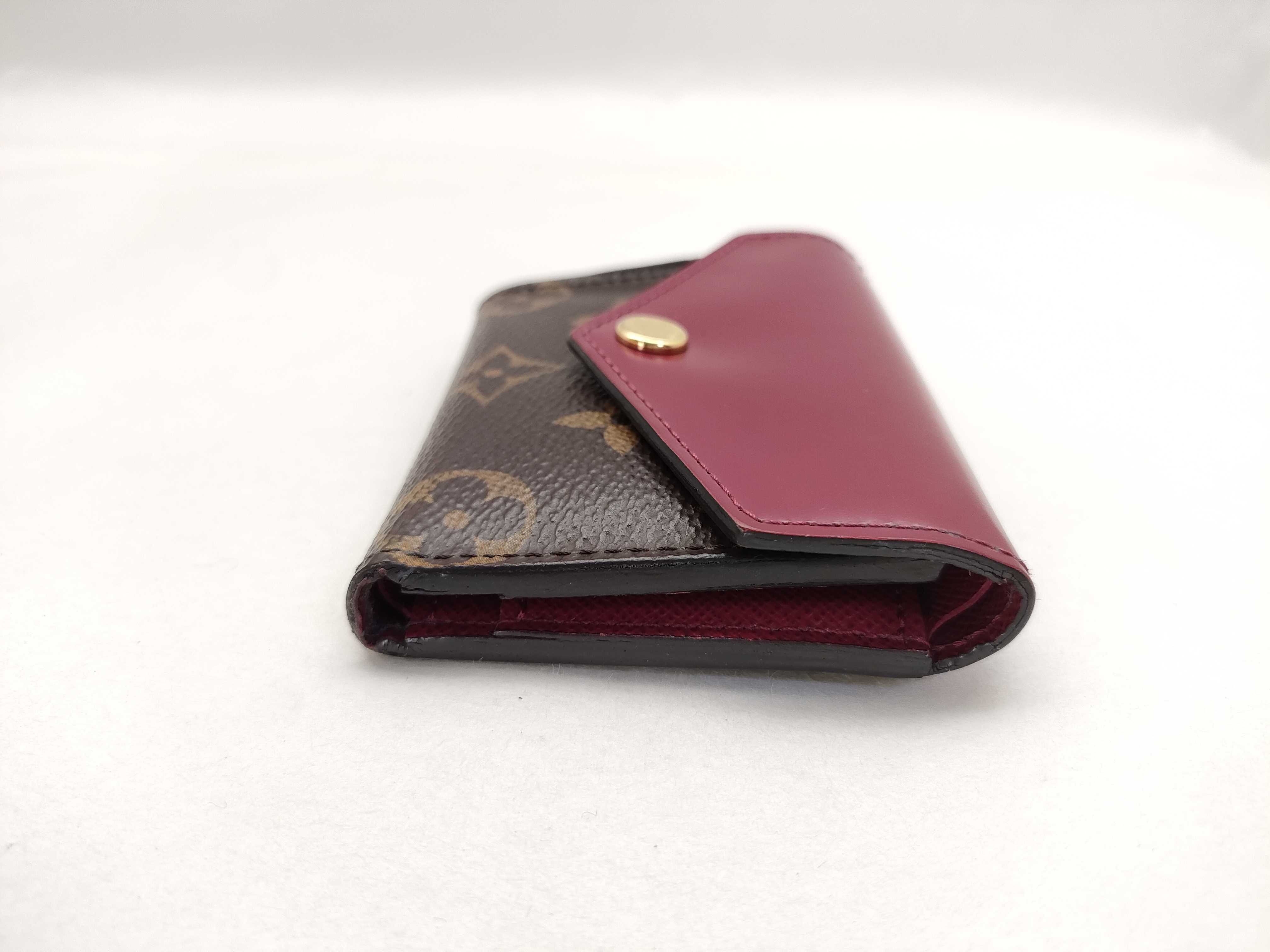 Monogram Louis Vuitton Portefeuille Zoe M62932 Monogram Fuchsia Wallet — view 4