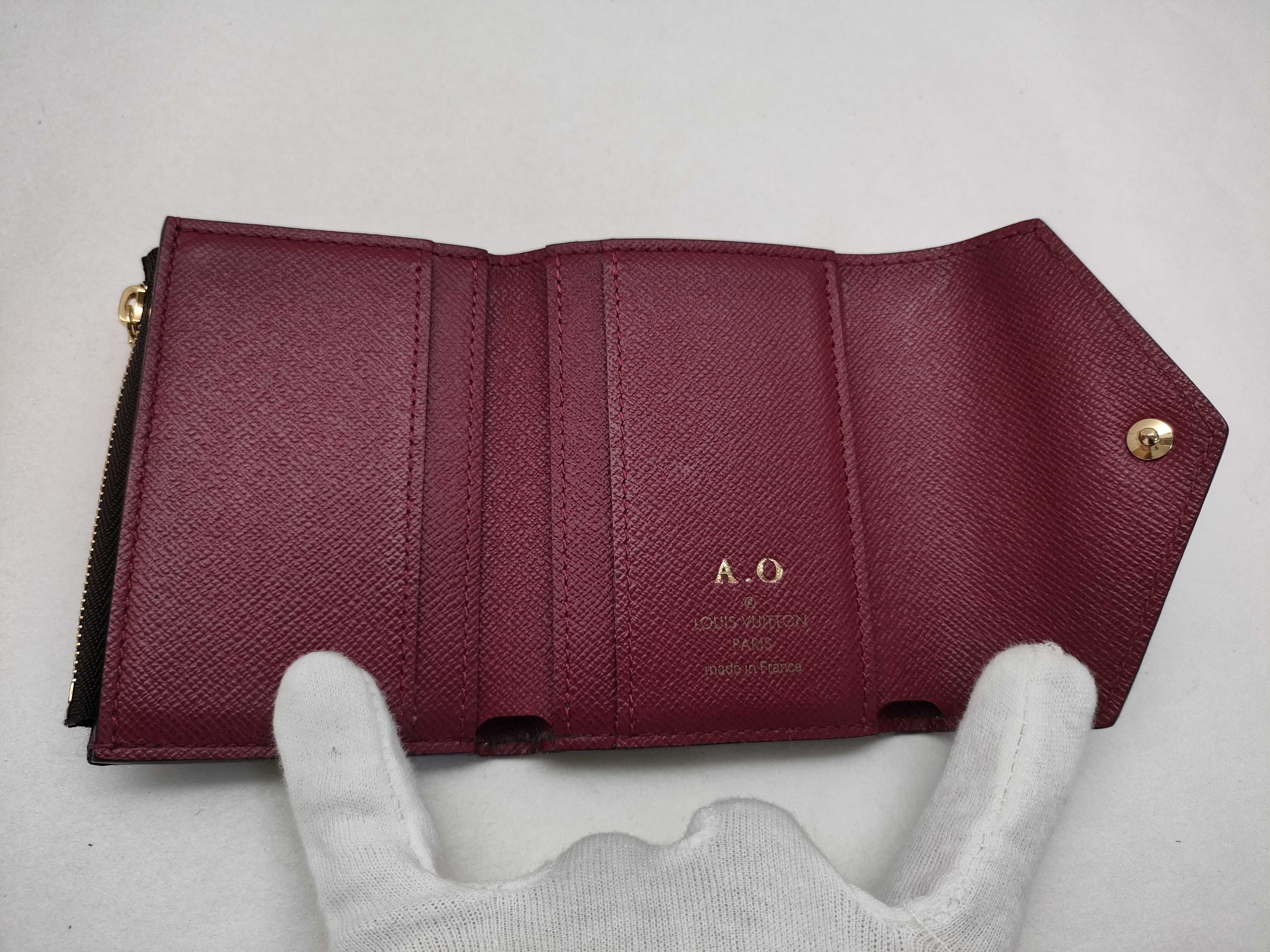 Monogram Louis Vuitton Portefeuille Zoe M62932 Monogram Fuchsia Wallet — view 7