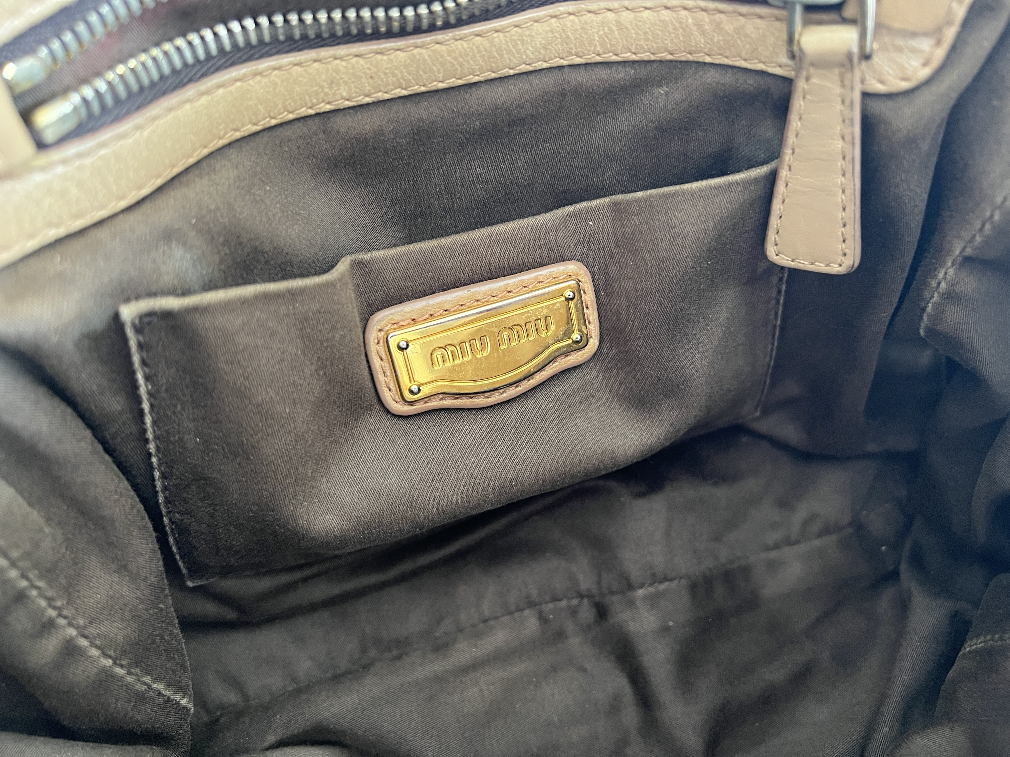 Matelassé Gathered Clochette Leather 2-Way Shoulder Bag/Handbag — view 7
