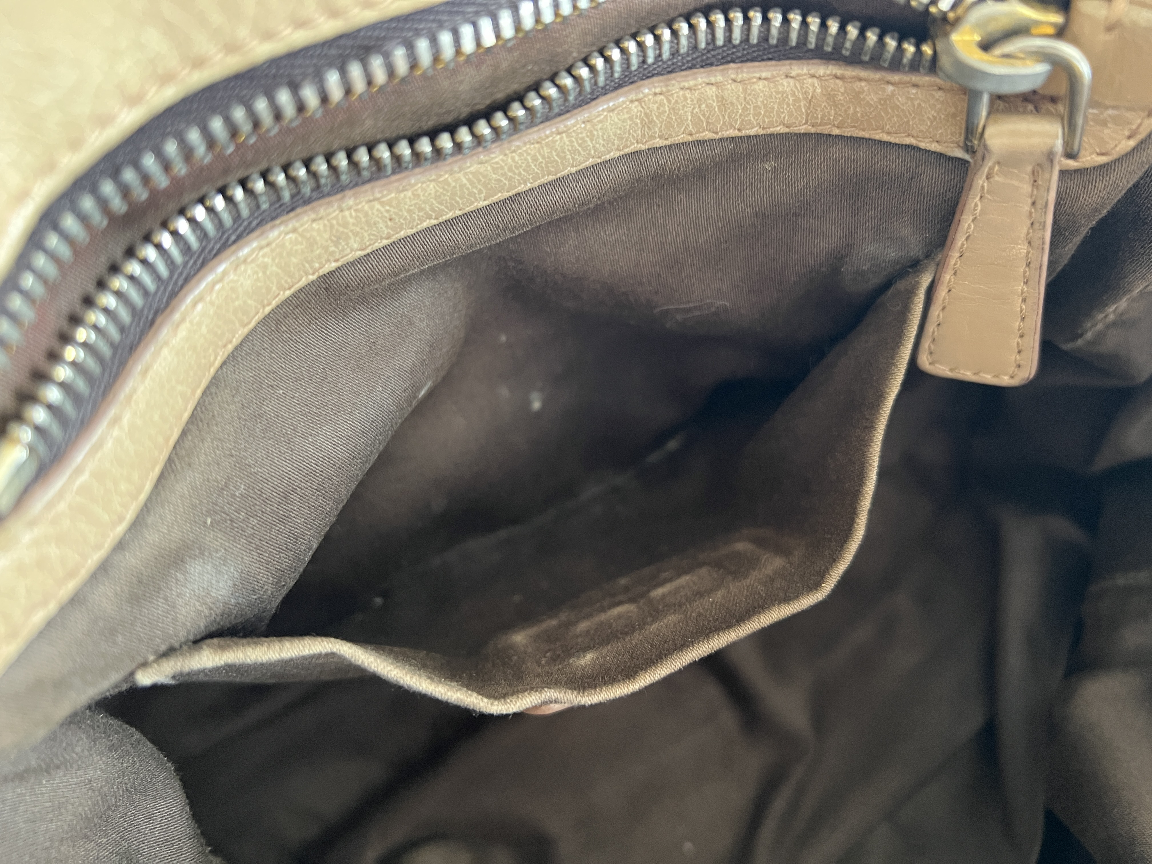 Matelassé Gathered Clochette Leather 2-Way Shoulder Bag/Handbag — view 9