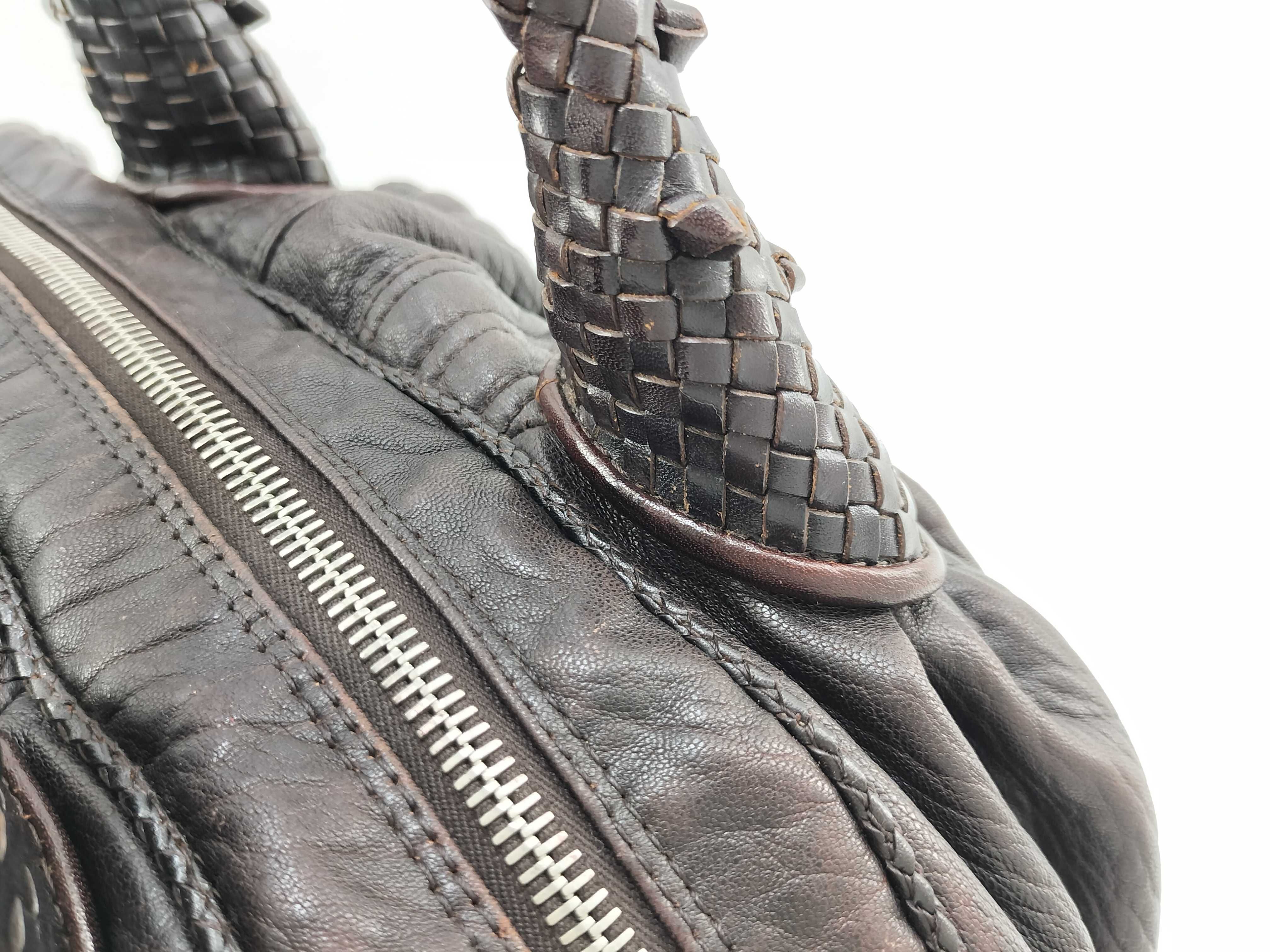 321 8BL078 Handbag Spy Bag Leather Brown — view 4