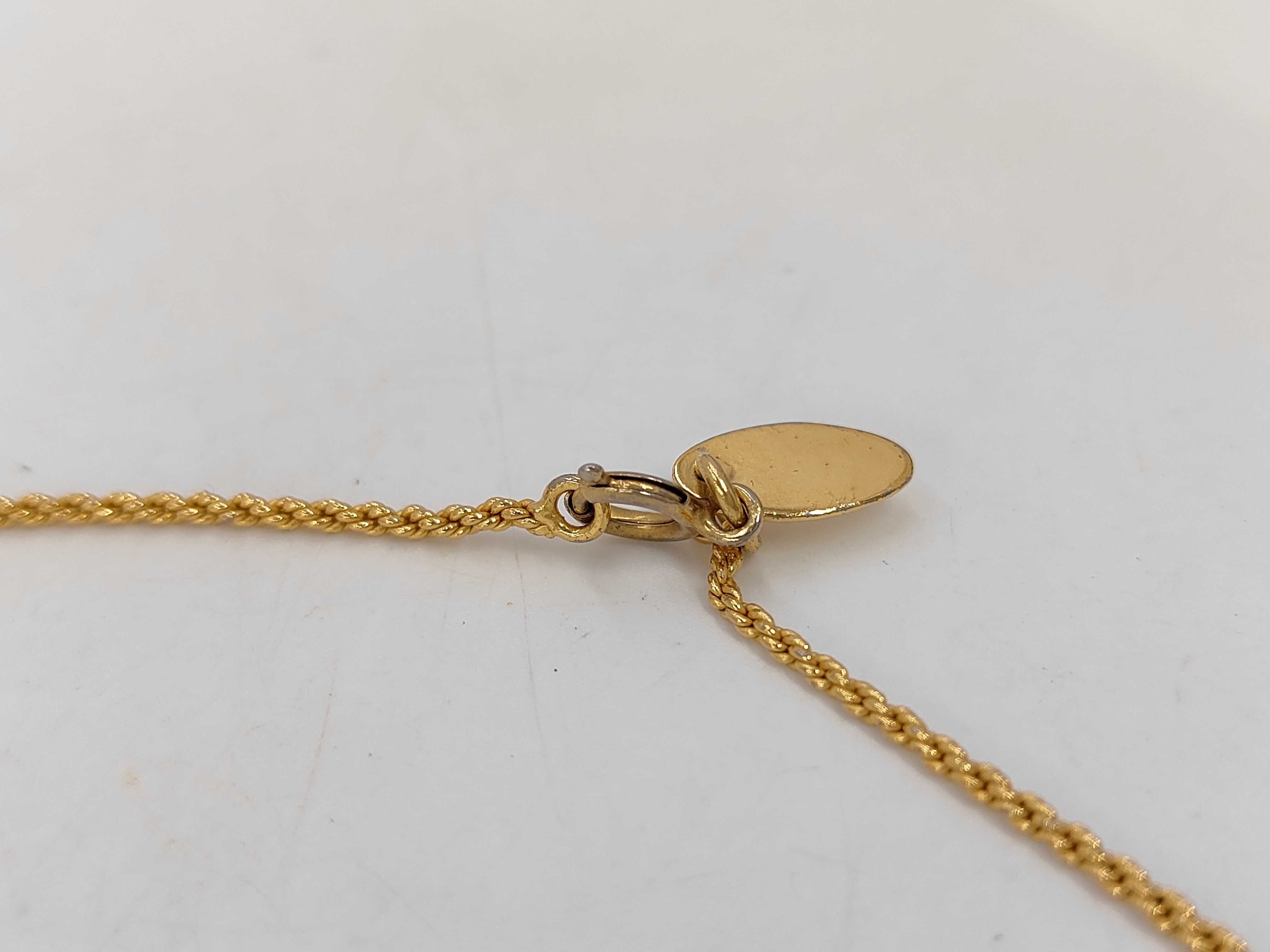 Circle Coco Mark Gold Necklace — view 4