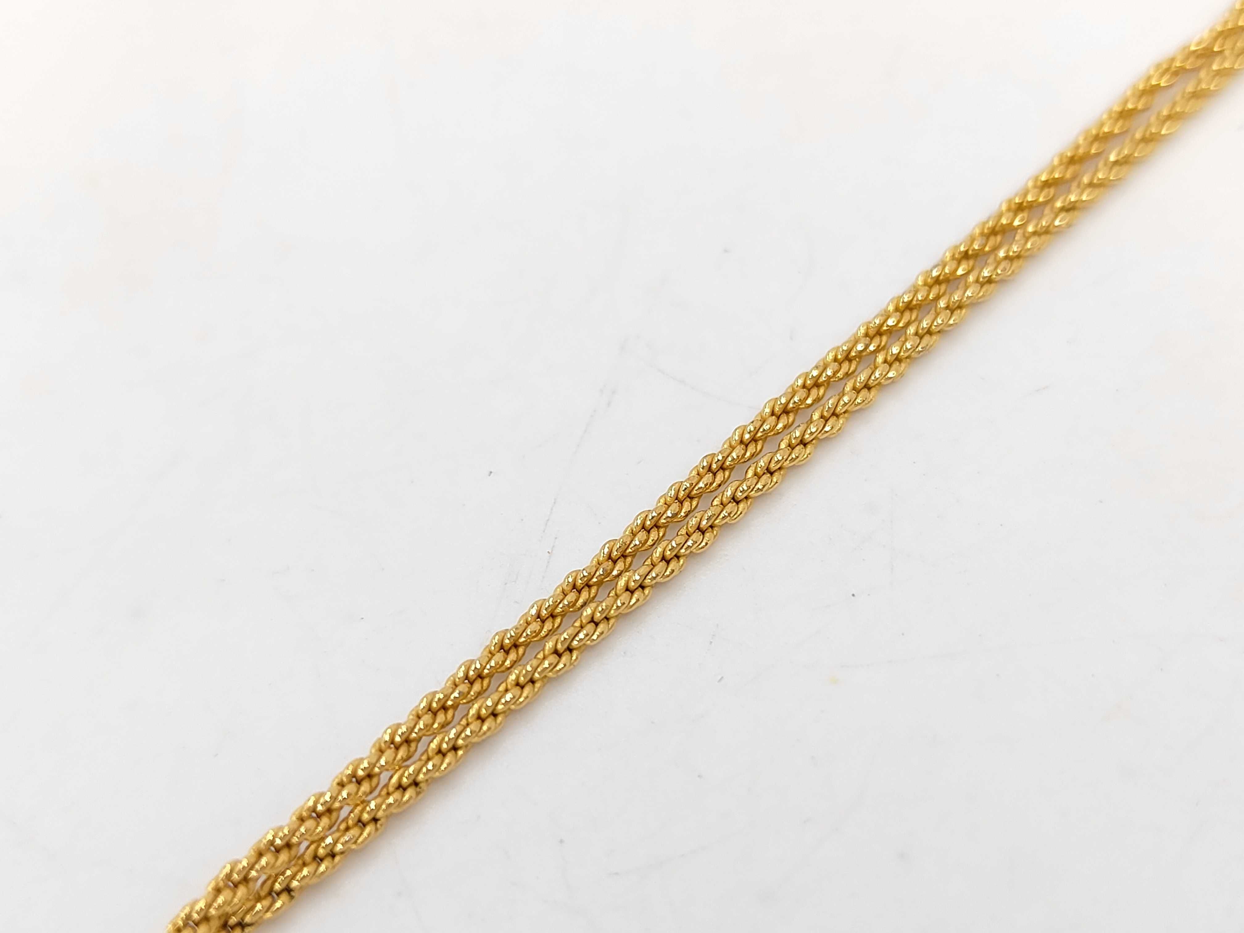 Circle Coco Mark Gold Necklace — view 6
