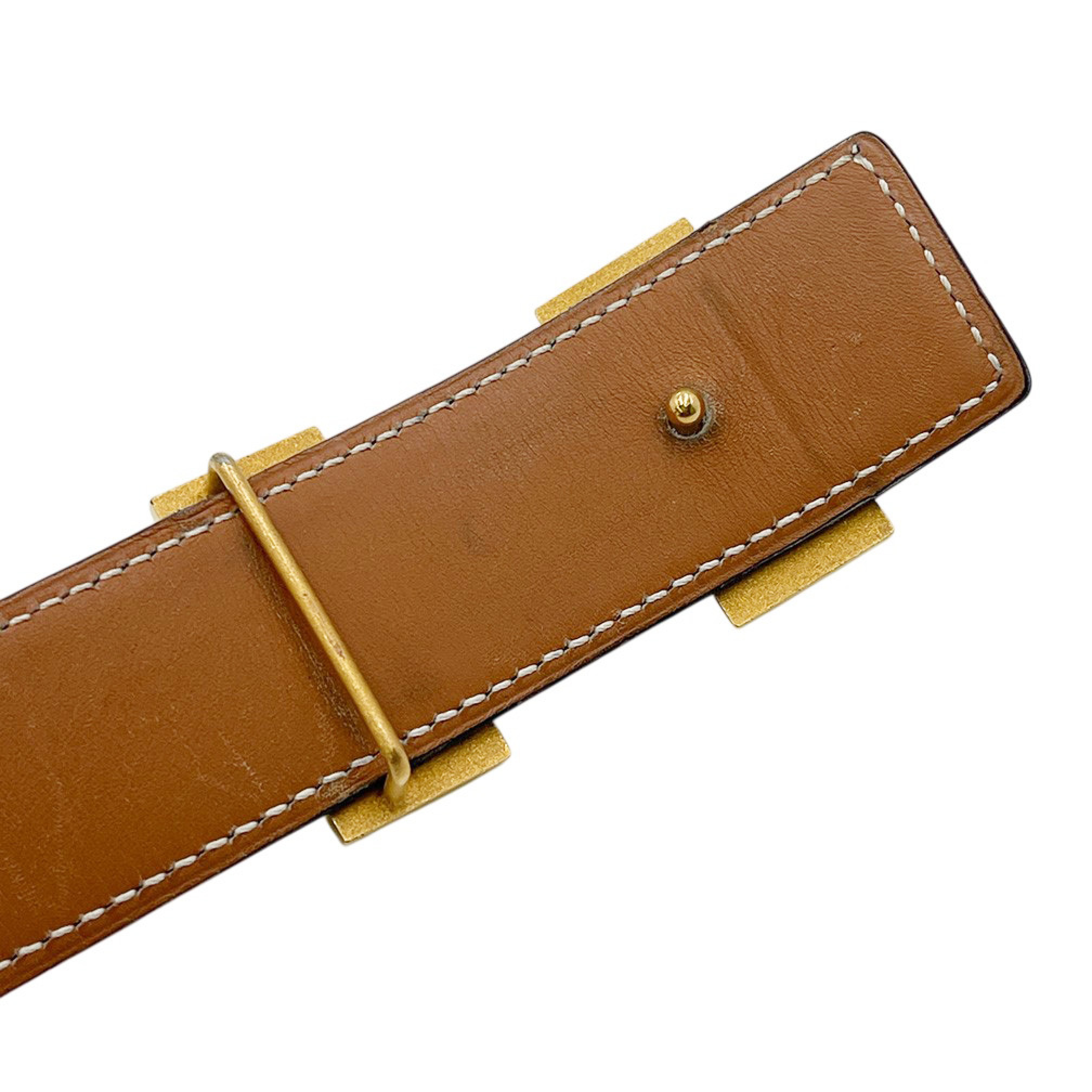H Belt/Box/OX/Size 70/Noir/Natural Belt — view 5