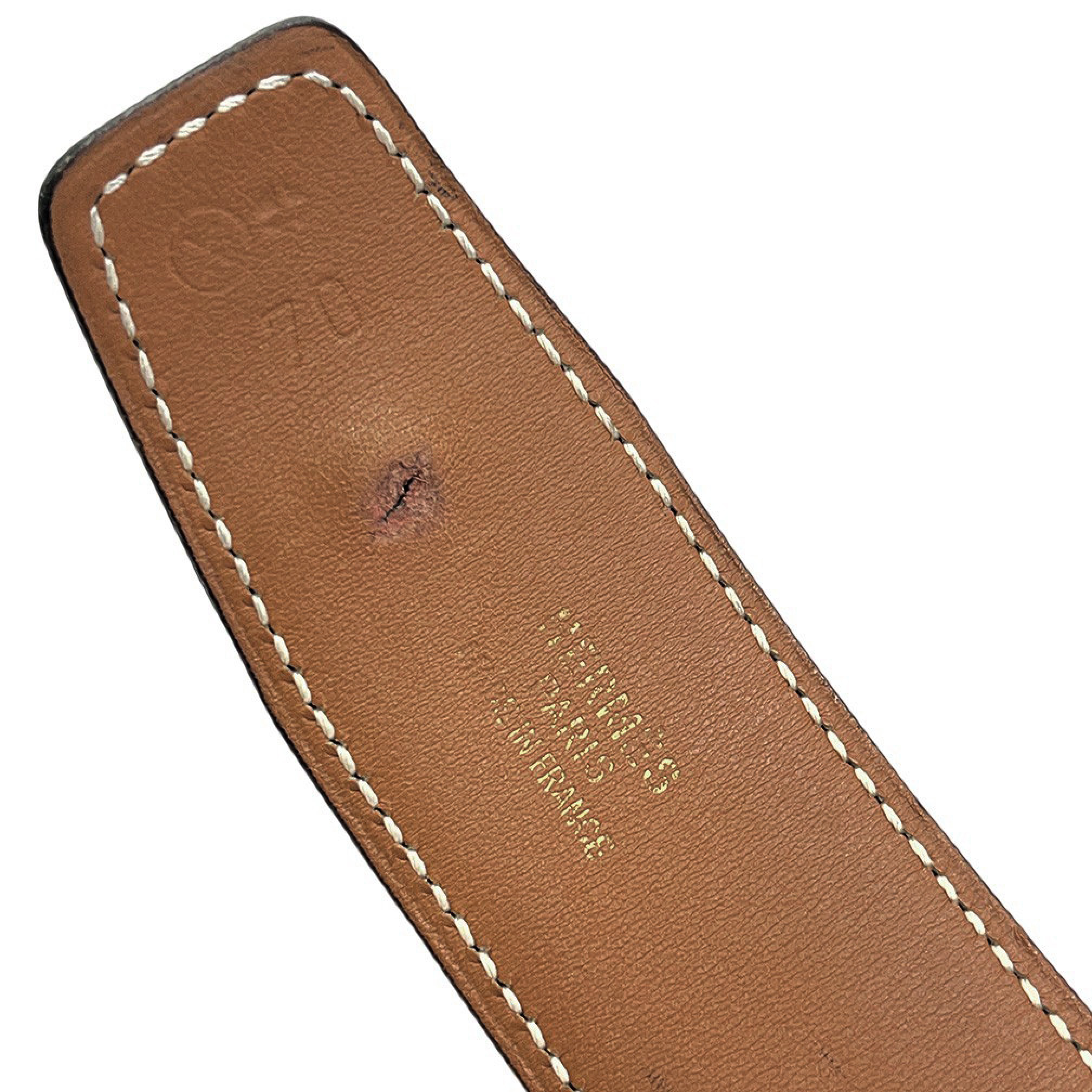 H Belt/Box/OX/Size 70/Noir/Natural Belt — view 6