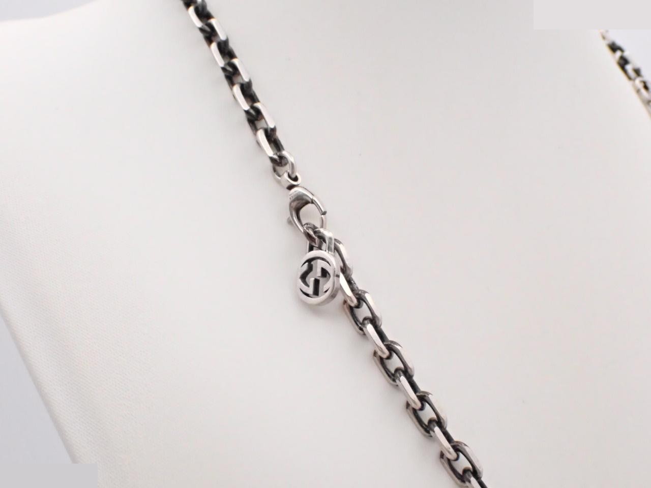 Necklace, interlocking design, 925 silver, 58.6g, chain approximately 56cm — view 2