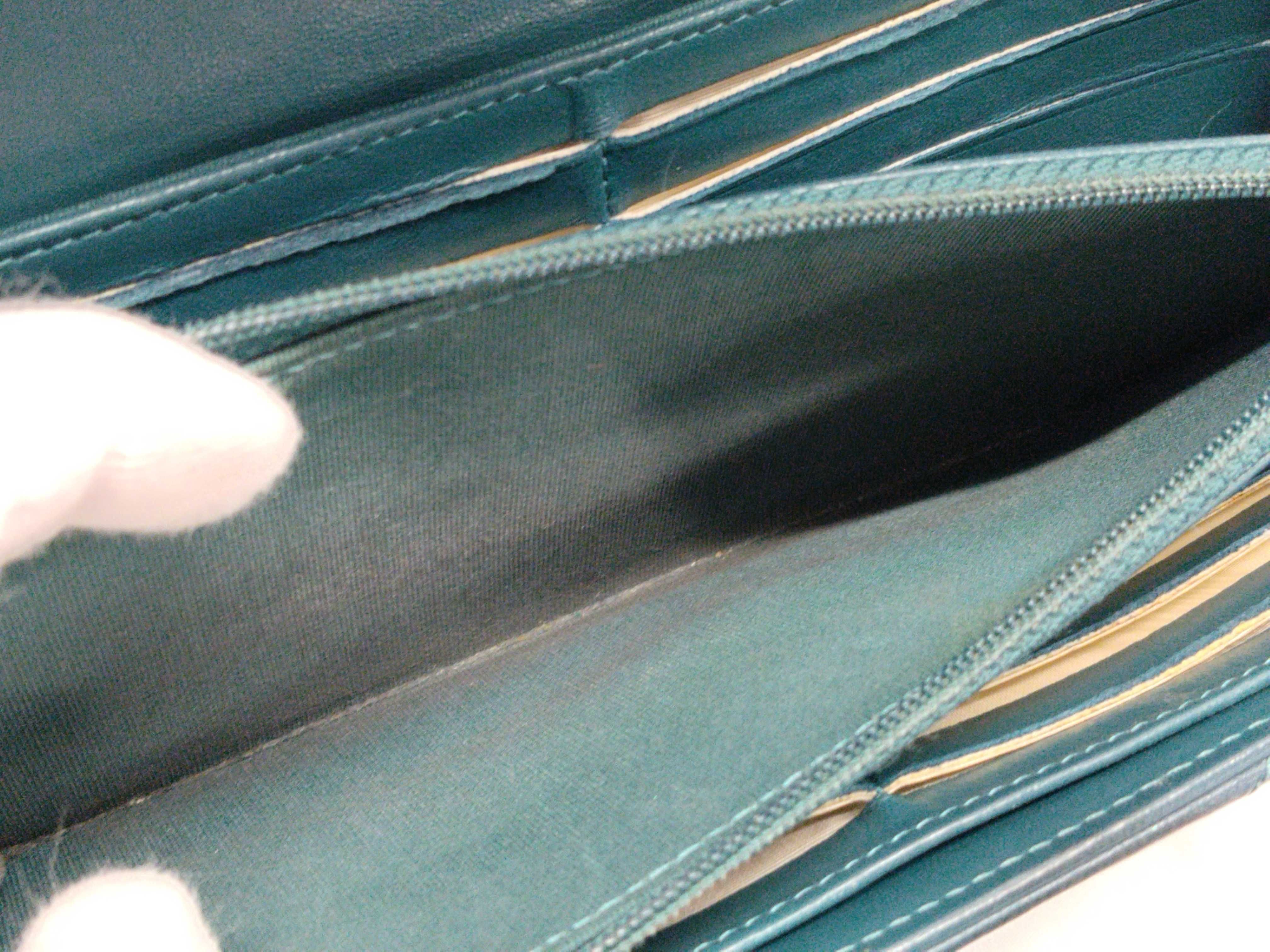 V-stitch lambskin flap wallet — view 12