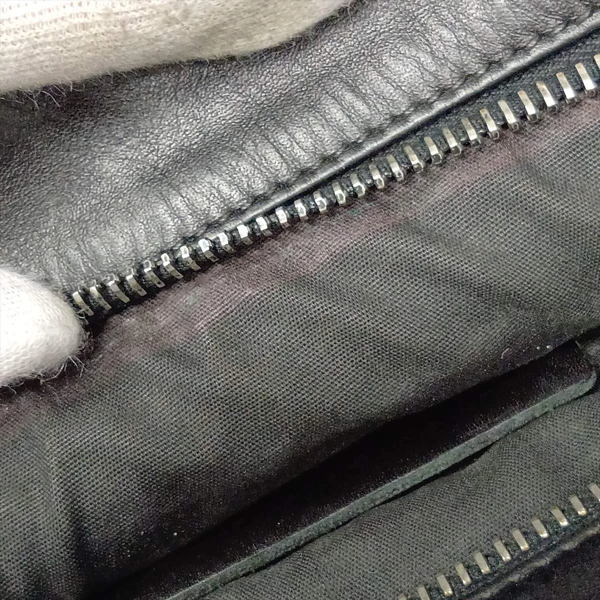 Intrecciato Leather Shoulder Bag, Black — view 13