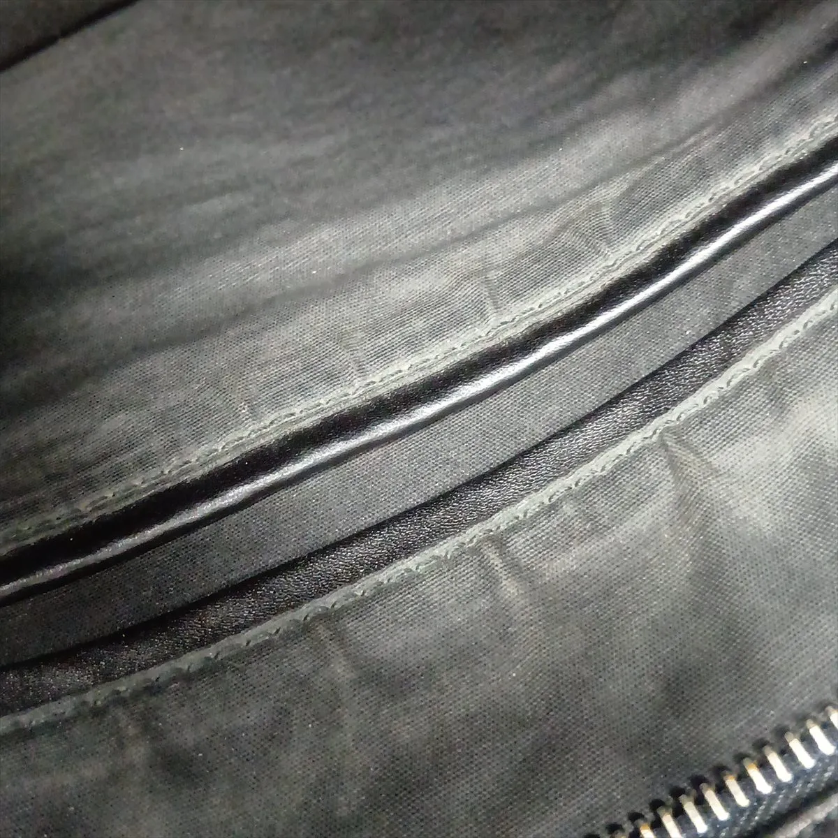 Intrecciato Leather Shoulder Bag, Black — view 14