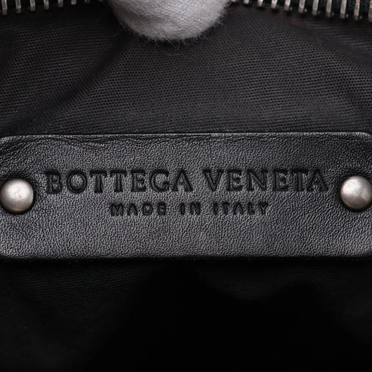 Intrecciato Leather Shoulder Bag, Black — view 8