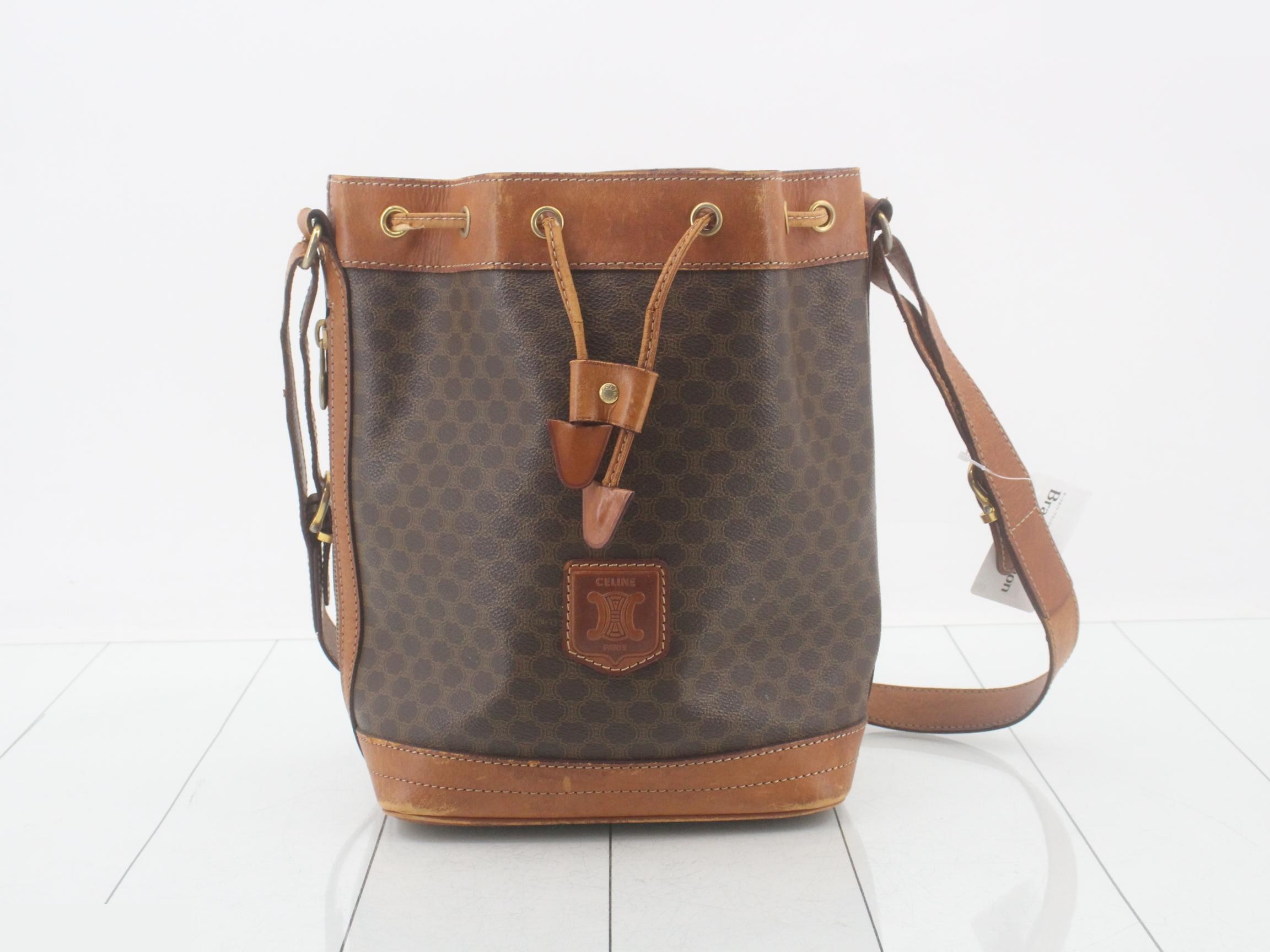 Macadam PVC drawstring shoulder bag