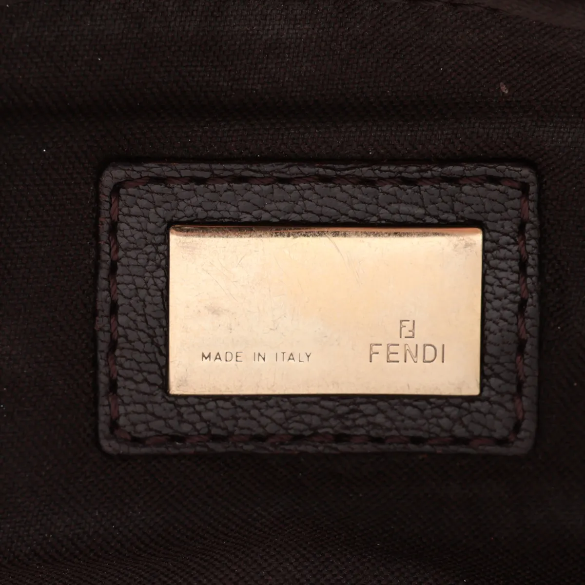 Nylon x Leather Shoulder Bag, Blue x Brown — view 7