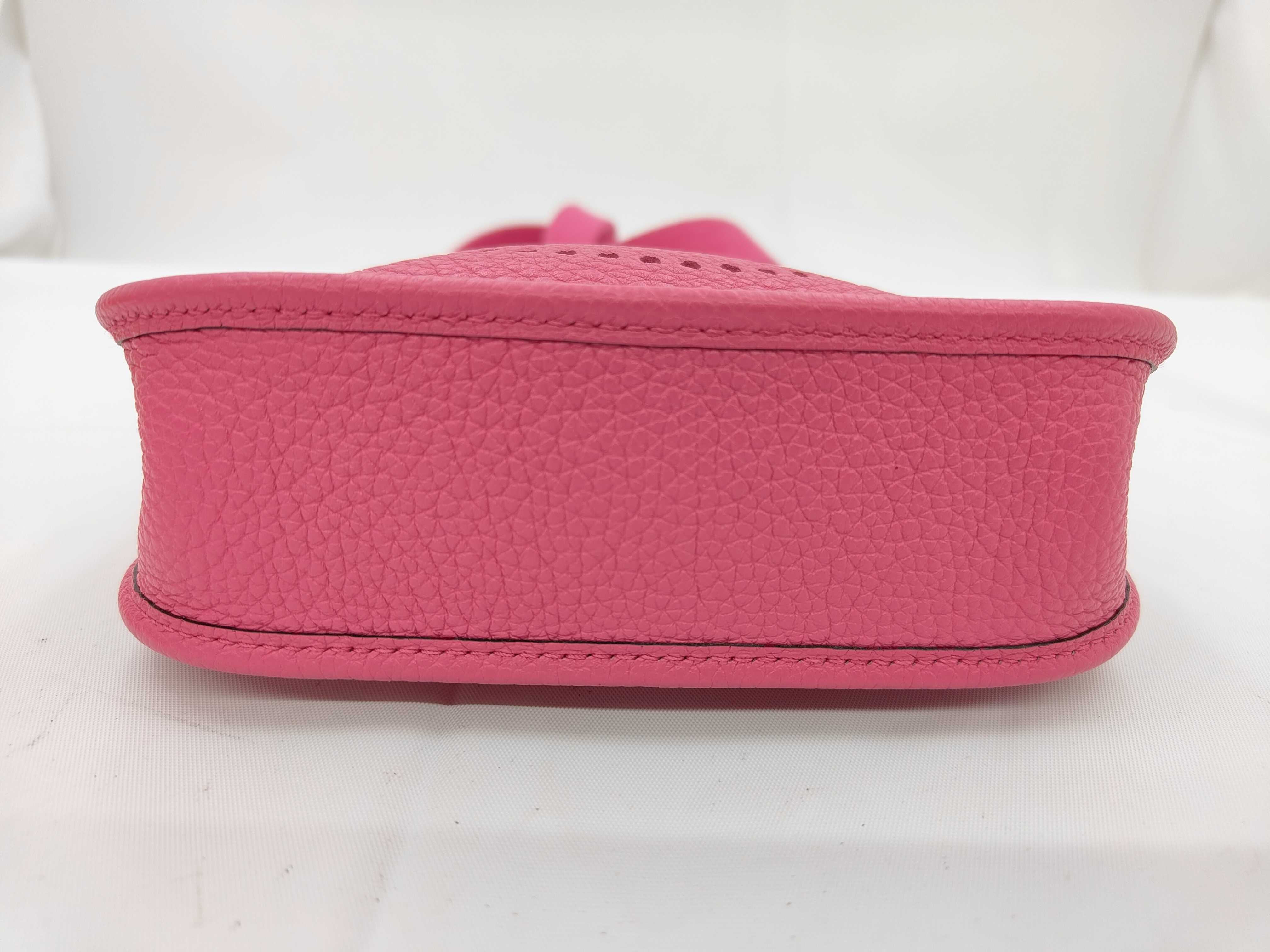 Mini Evelyne Amazone 16 TPM Taurillon Clemence Rose Shocking Silver Hardware Z Stamp Shoulder Bag — view 5