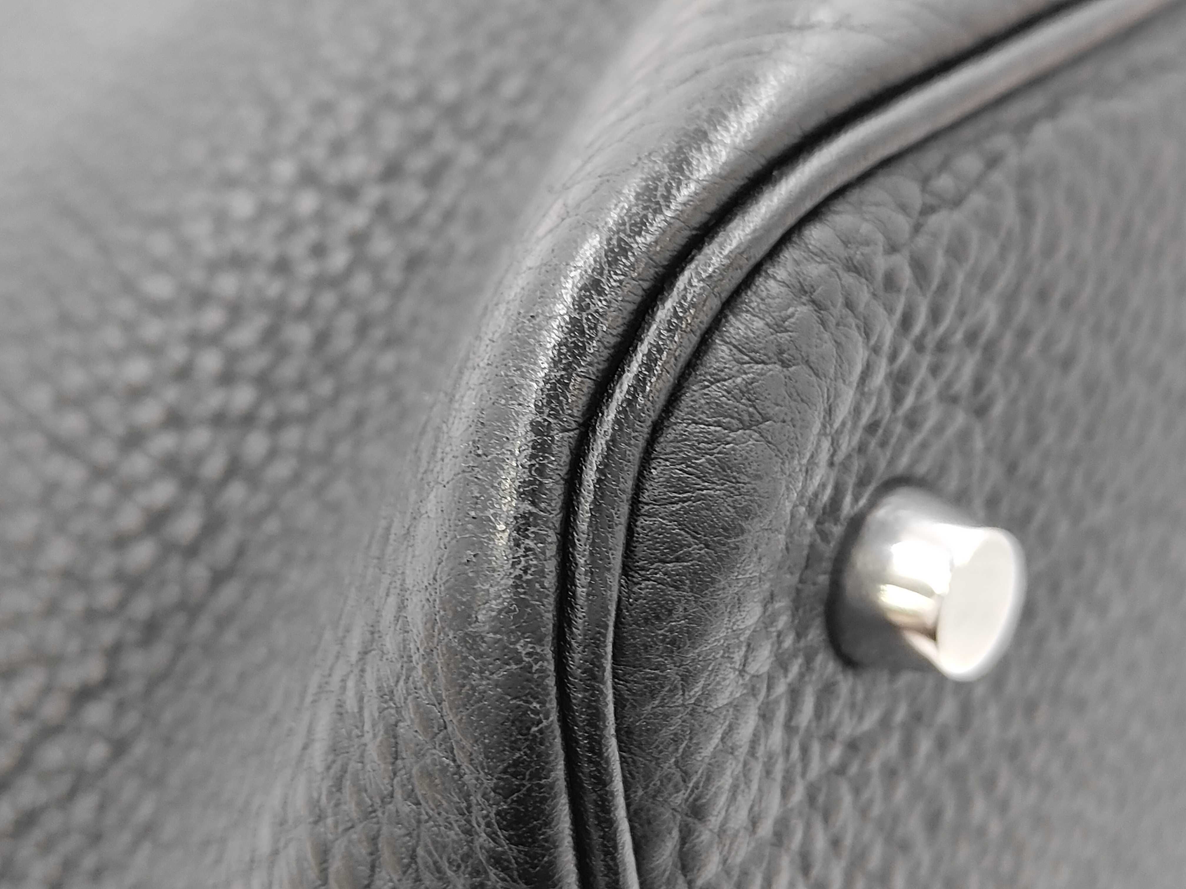 Picotin Lock 22 Silver Hardware Noir [Stamp] K Handbag — view 6