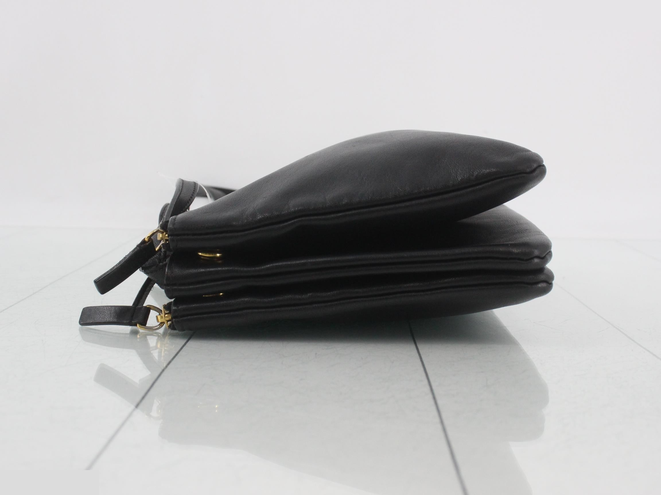 Trio Leather Shoulder Bag — view 4