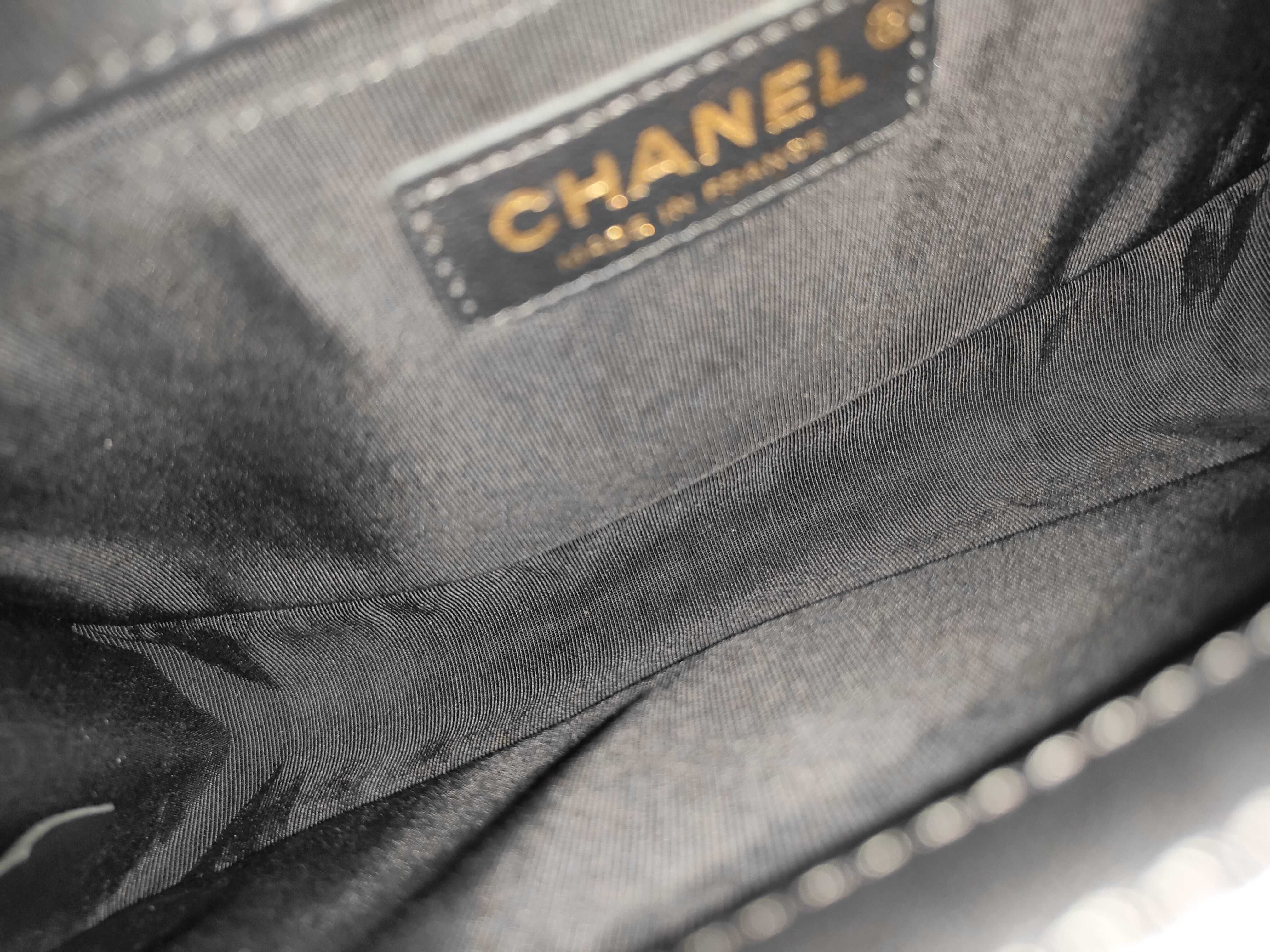 Boy Chanel Medium Issue Shoulder Bag Black Gold Button Shoulder Bag — view 11