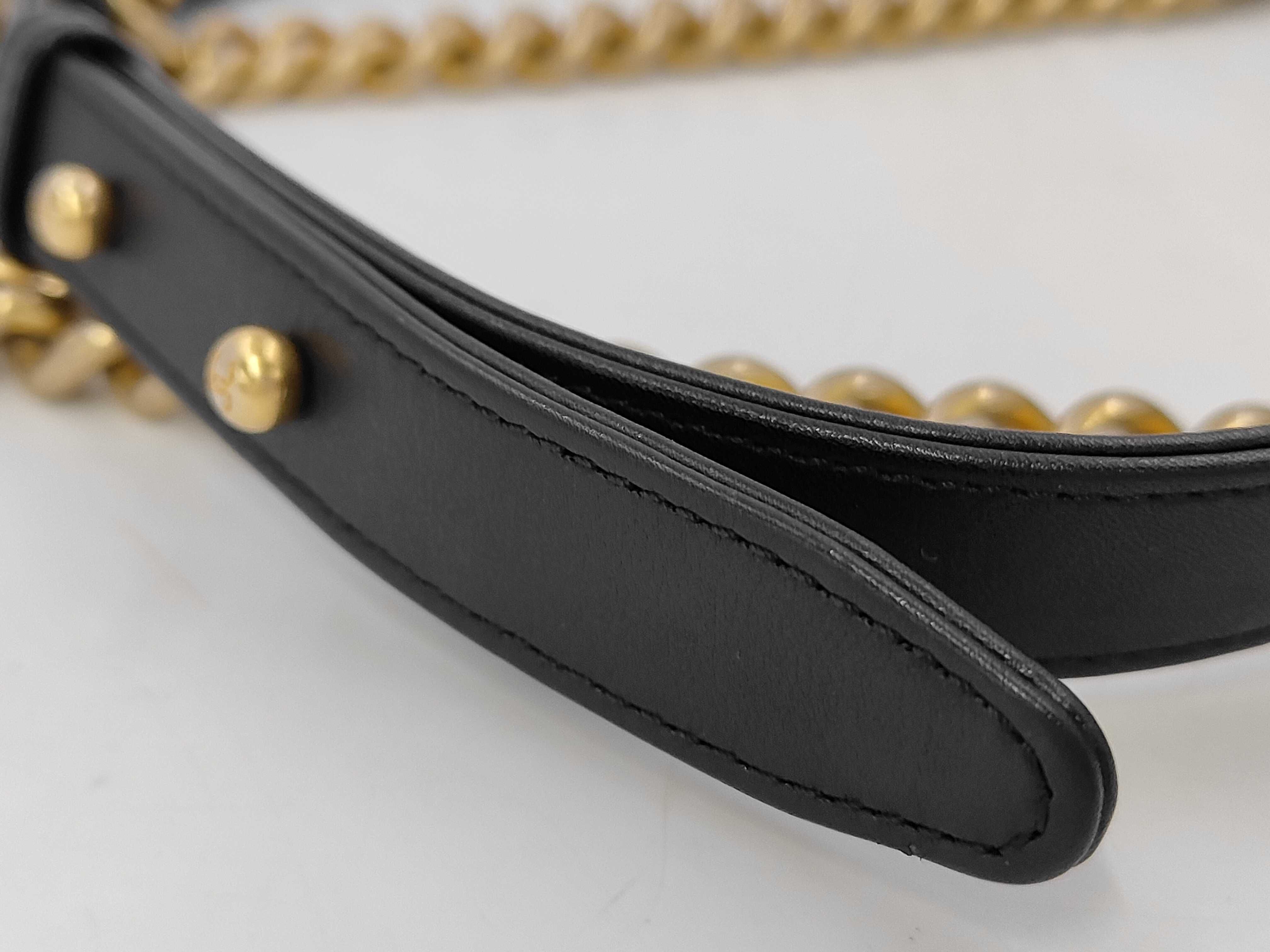 Boy Chanel Medium Issue Shoulder Bag Black Gold Button Shoulder Bag — view 5