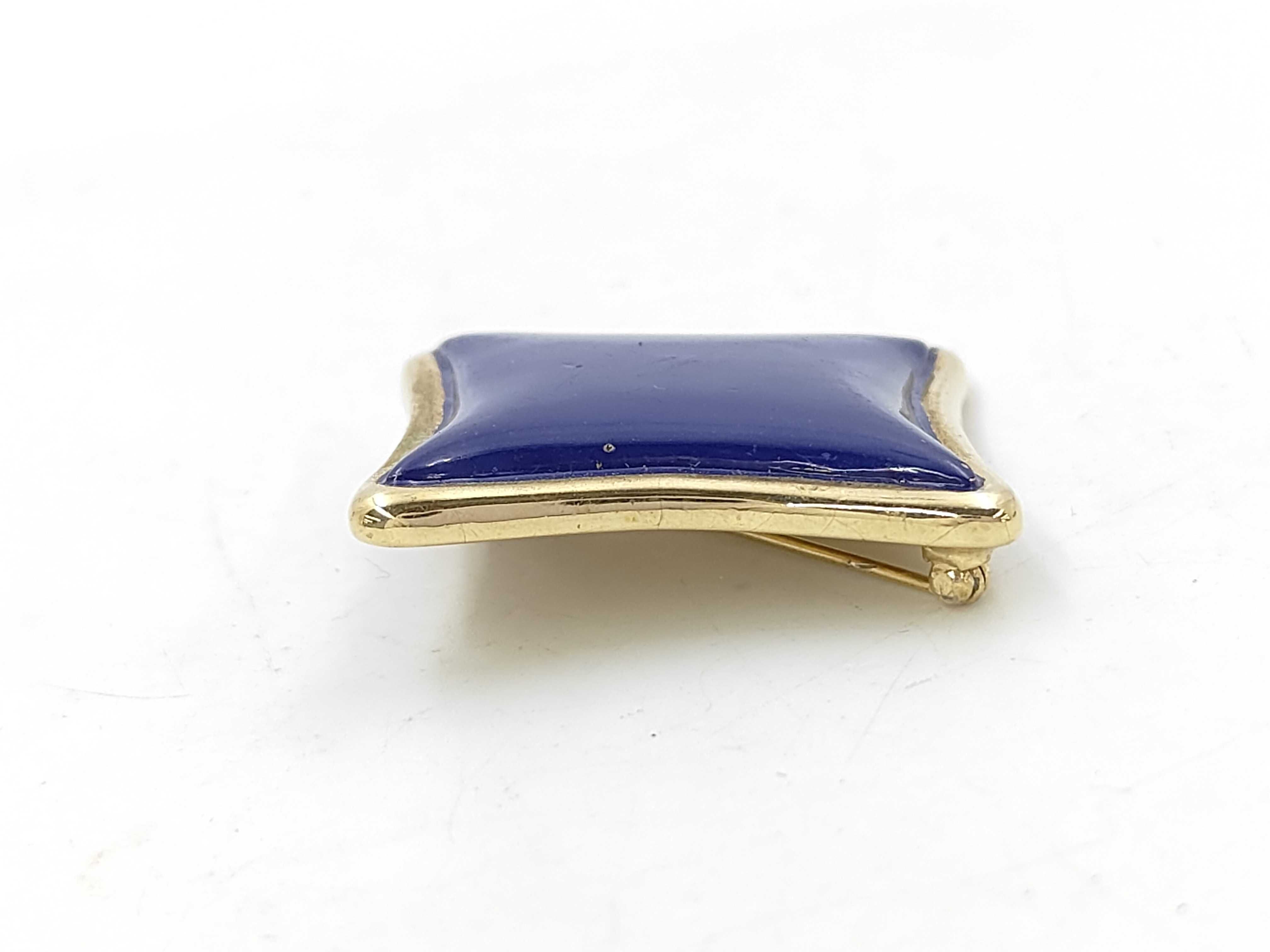 colored stone brooch — view 2