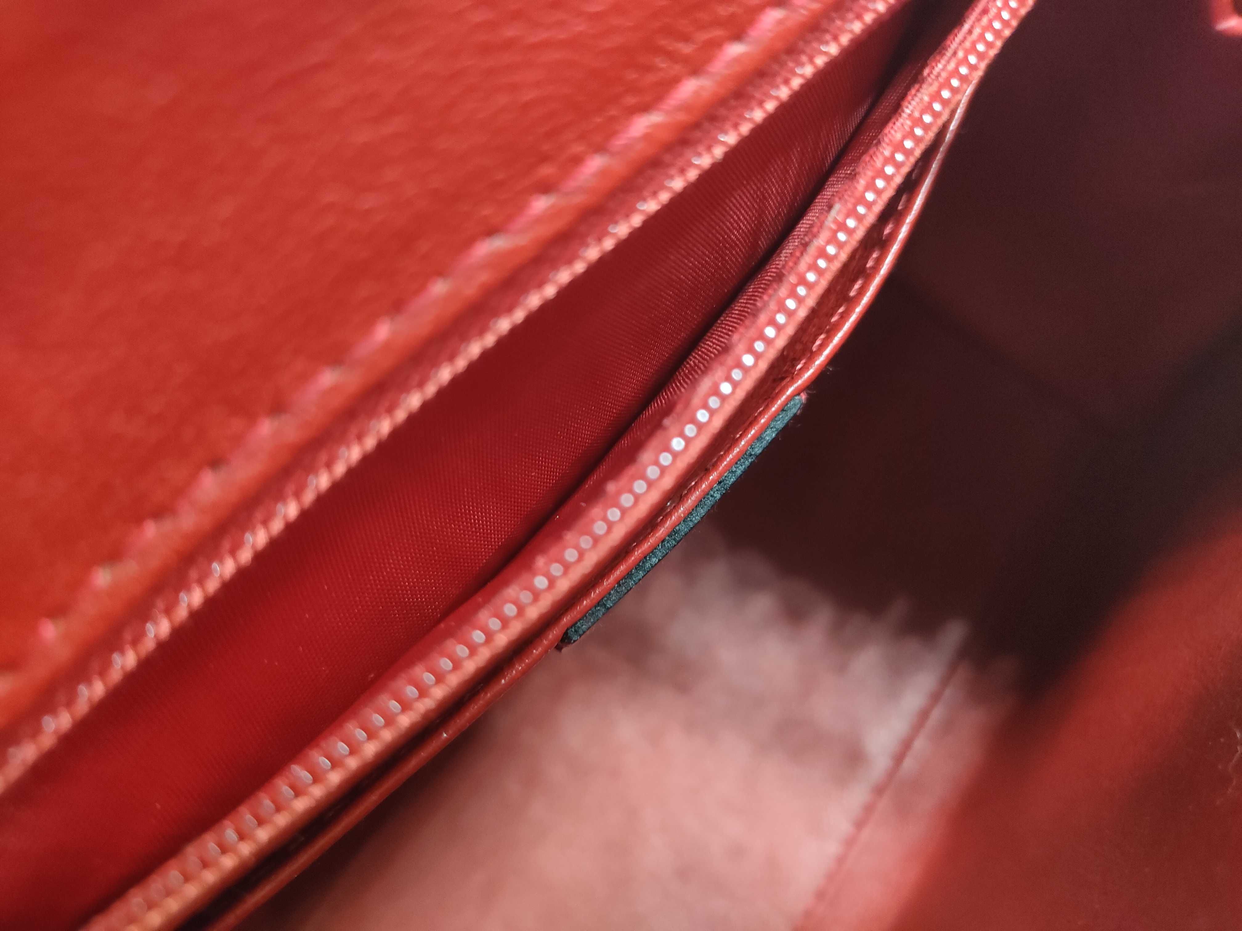 Leather Top Handle Bag with Circle Hardware — view 13