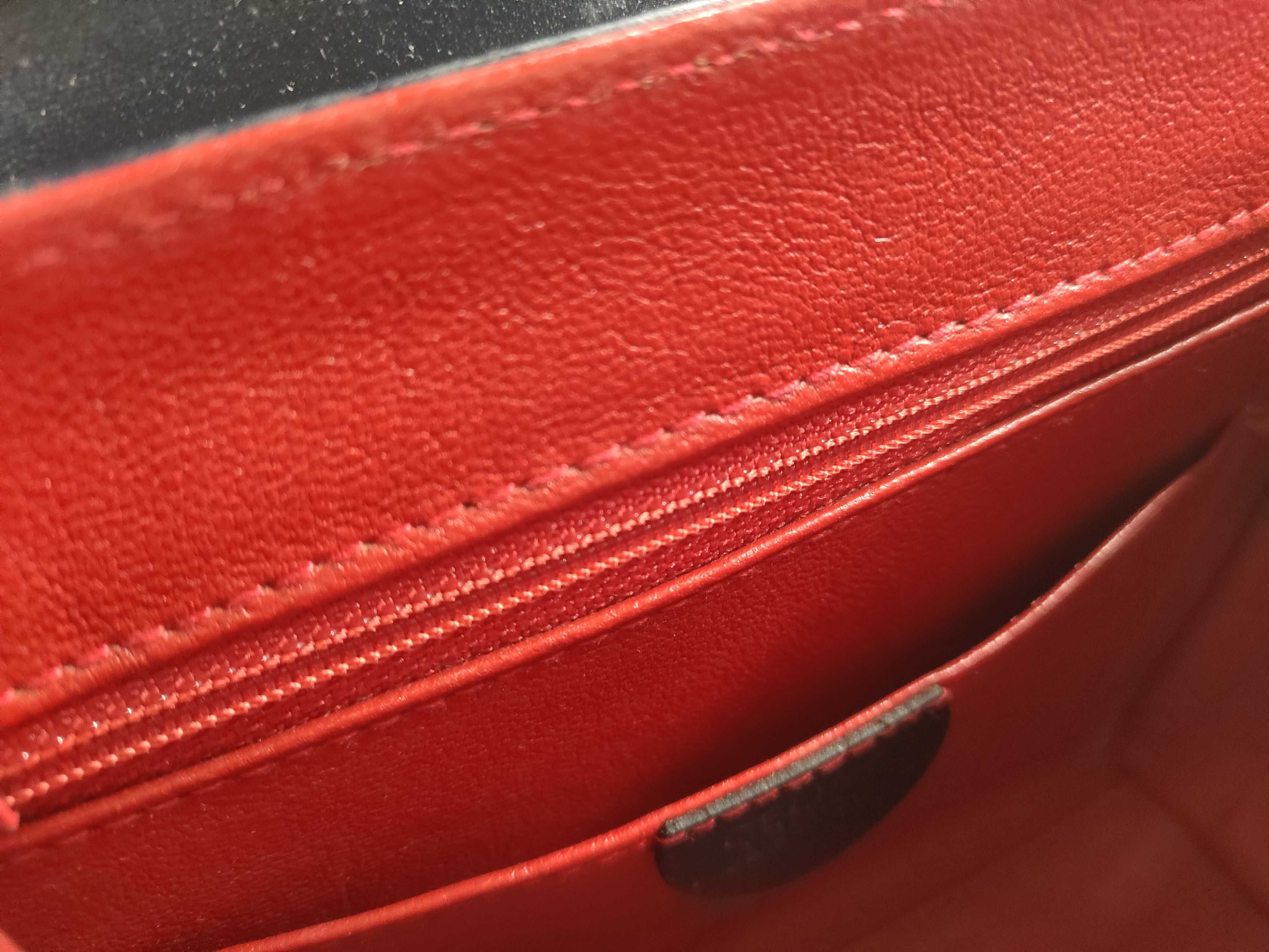 Leather Top Handle Bag with Circle Hardware — view 14